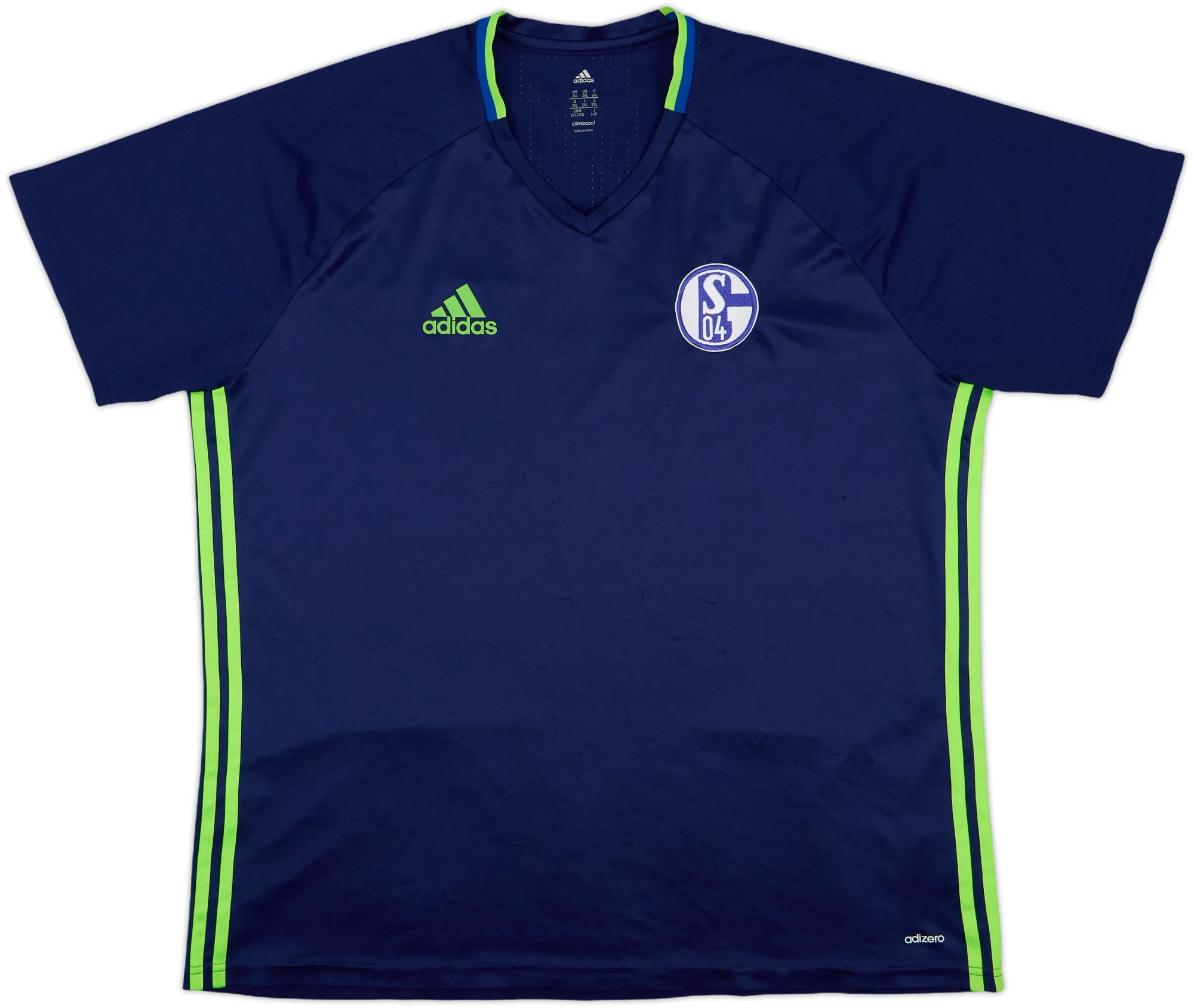 adidas Schalke 04 Mens SS Player Issue Home Shirt 2016/17