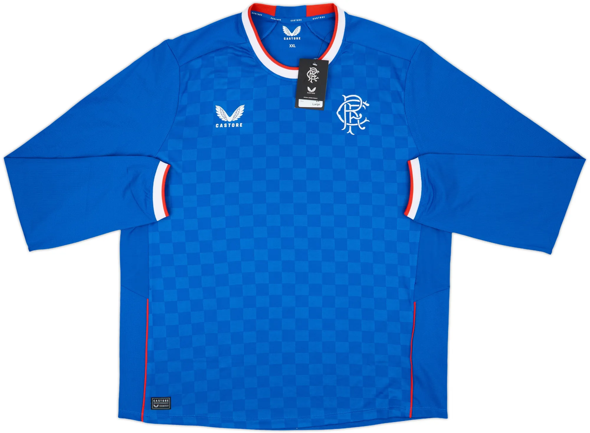 Castore Rangers Mens LS Player Issue Home Shirt 2022/23