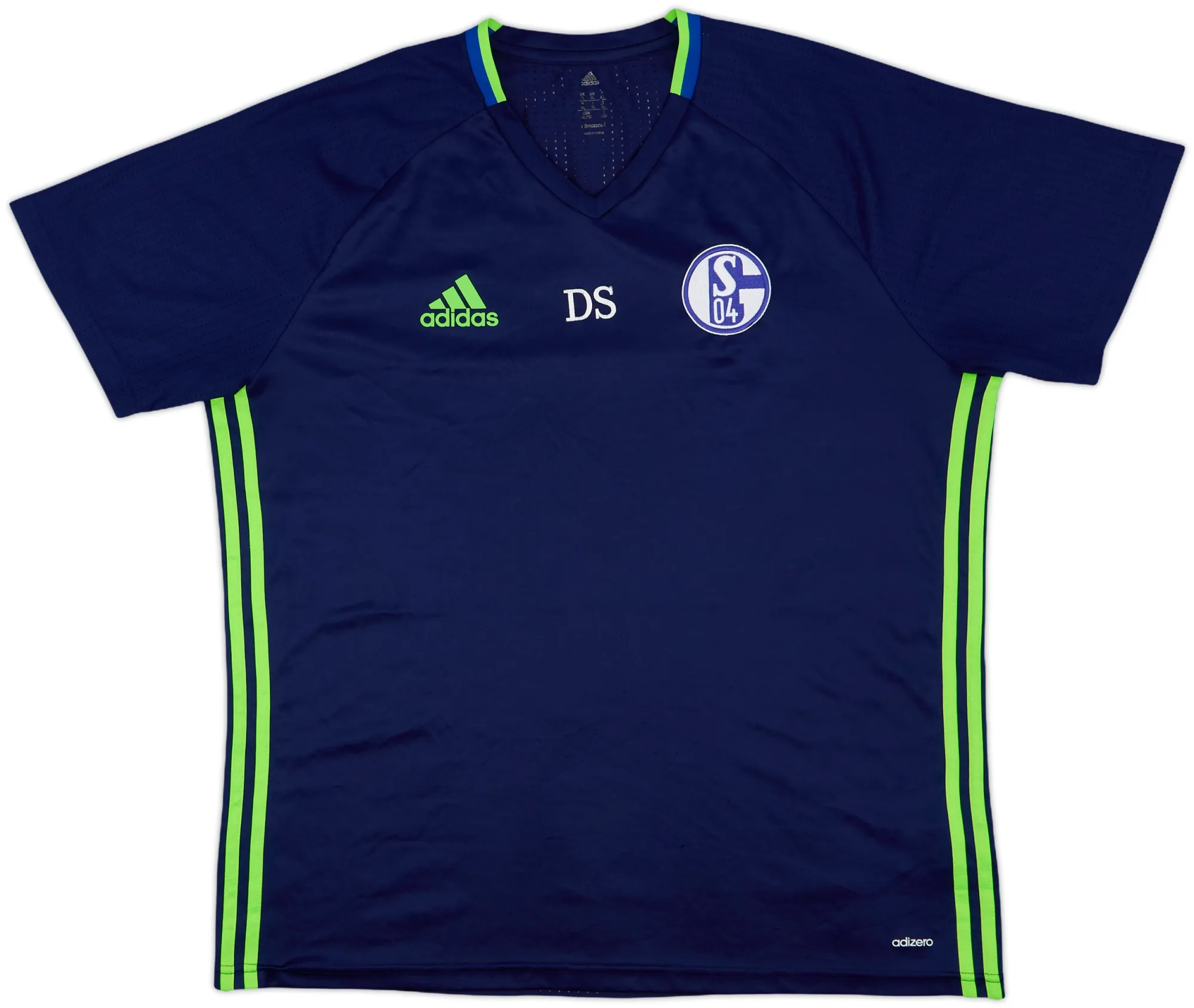 adidas Schalke 04 Mens SS Player Issue Home Shirt 2016/17