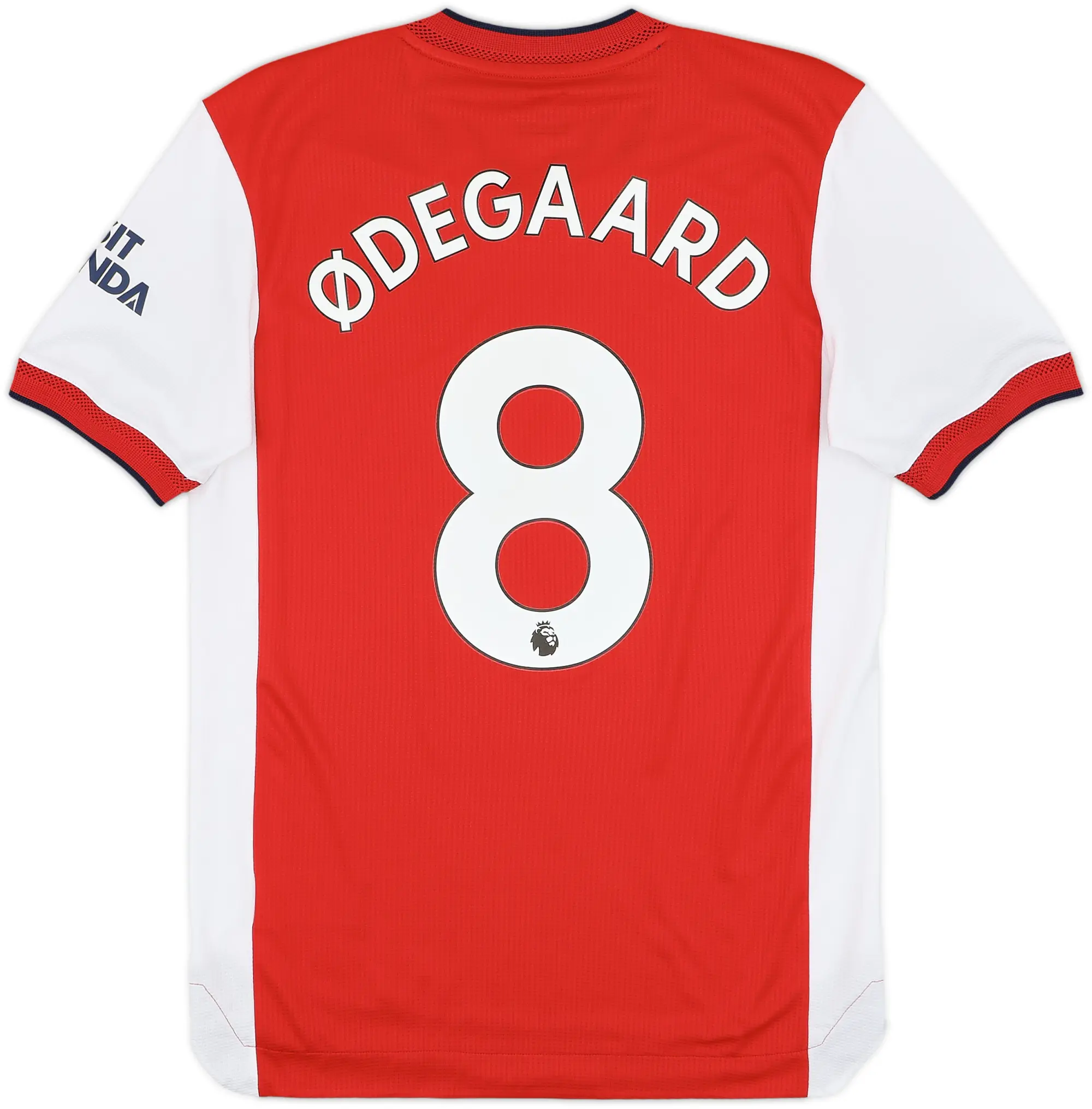 2021-22 Arsenal Authentic Home Shirt Odegaard #8 - 9/10 - (S)