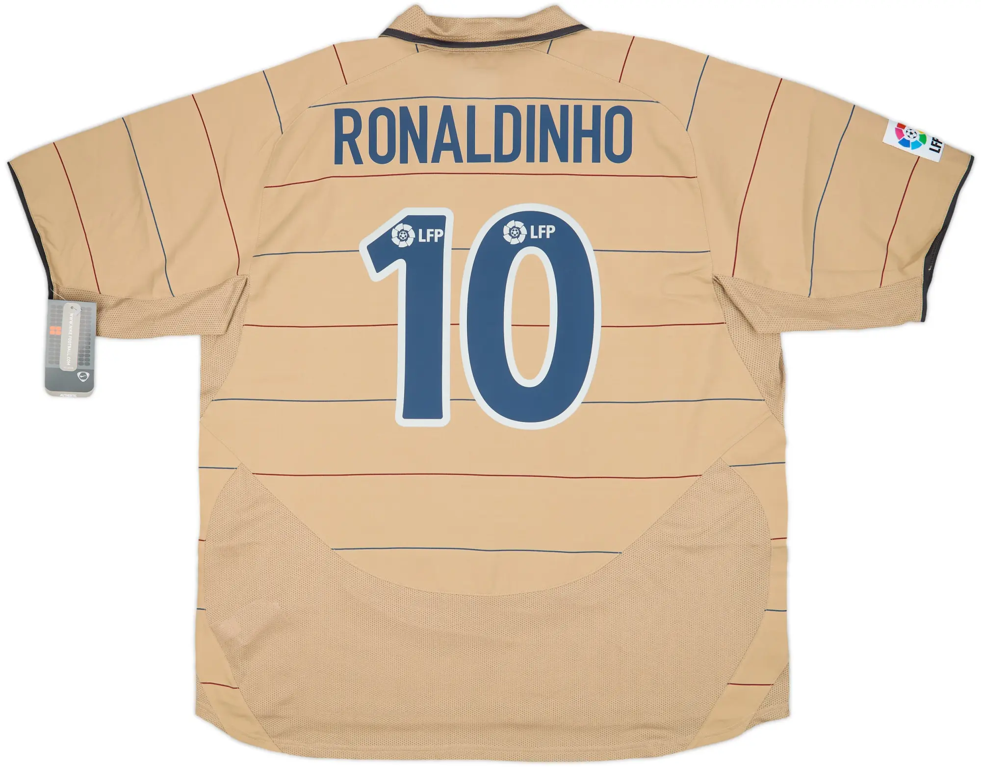 2003-05 Barcelona Away Shirt Ronaldinho #10 (XXL)