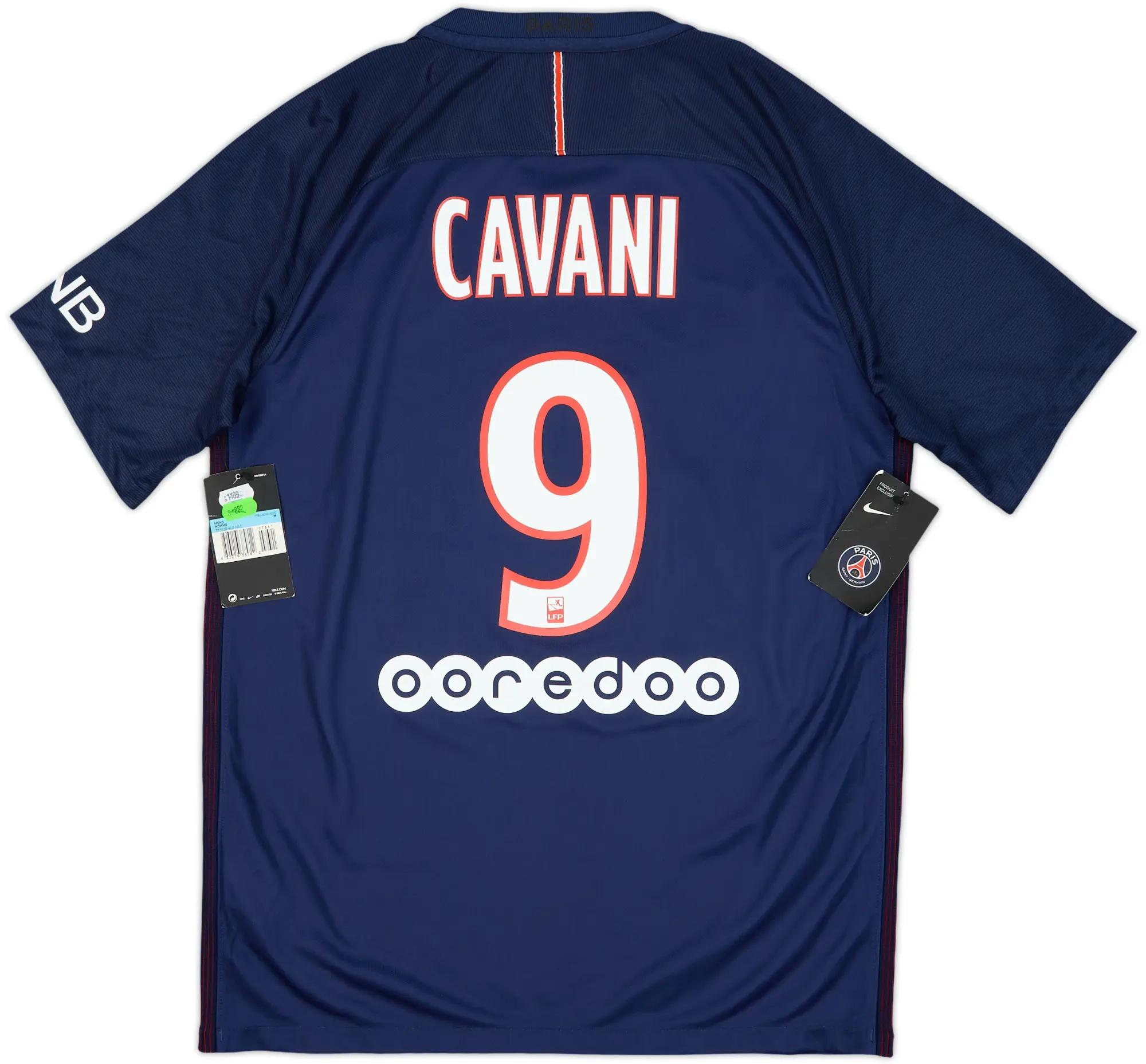 2016-17 Paris Saint-Germain Home Shirt Cavani #9 (M)