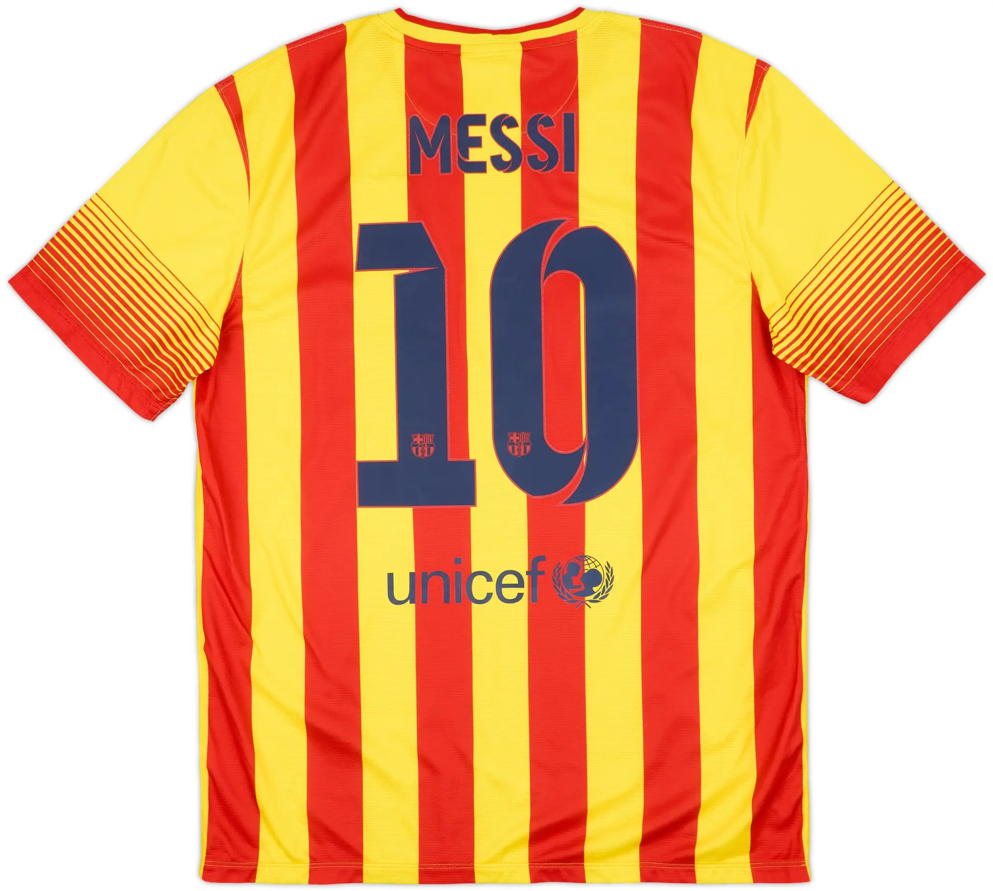 2013-15 Barcelona Authentic Away Shirt Messi #10 (L)