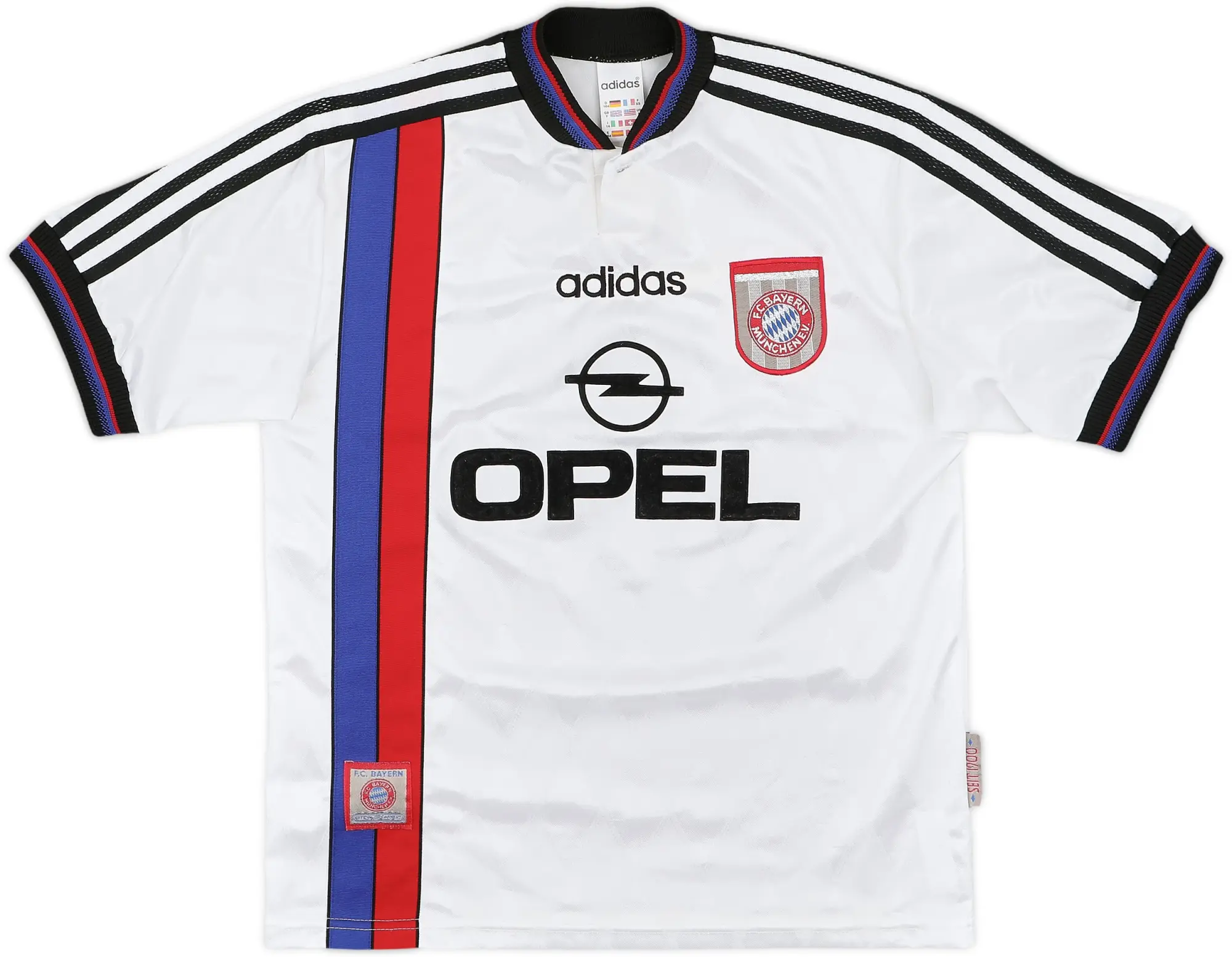 adidas Bayern Munich Mens SS Away Shirt 1996/98