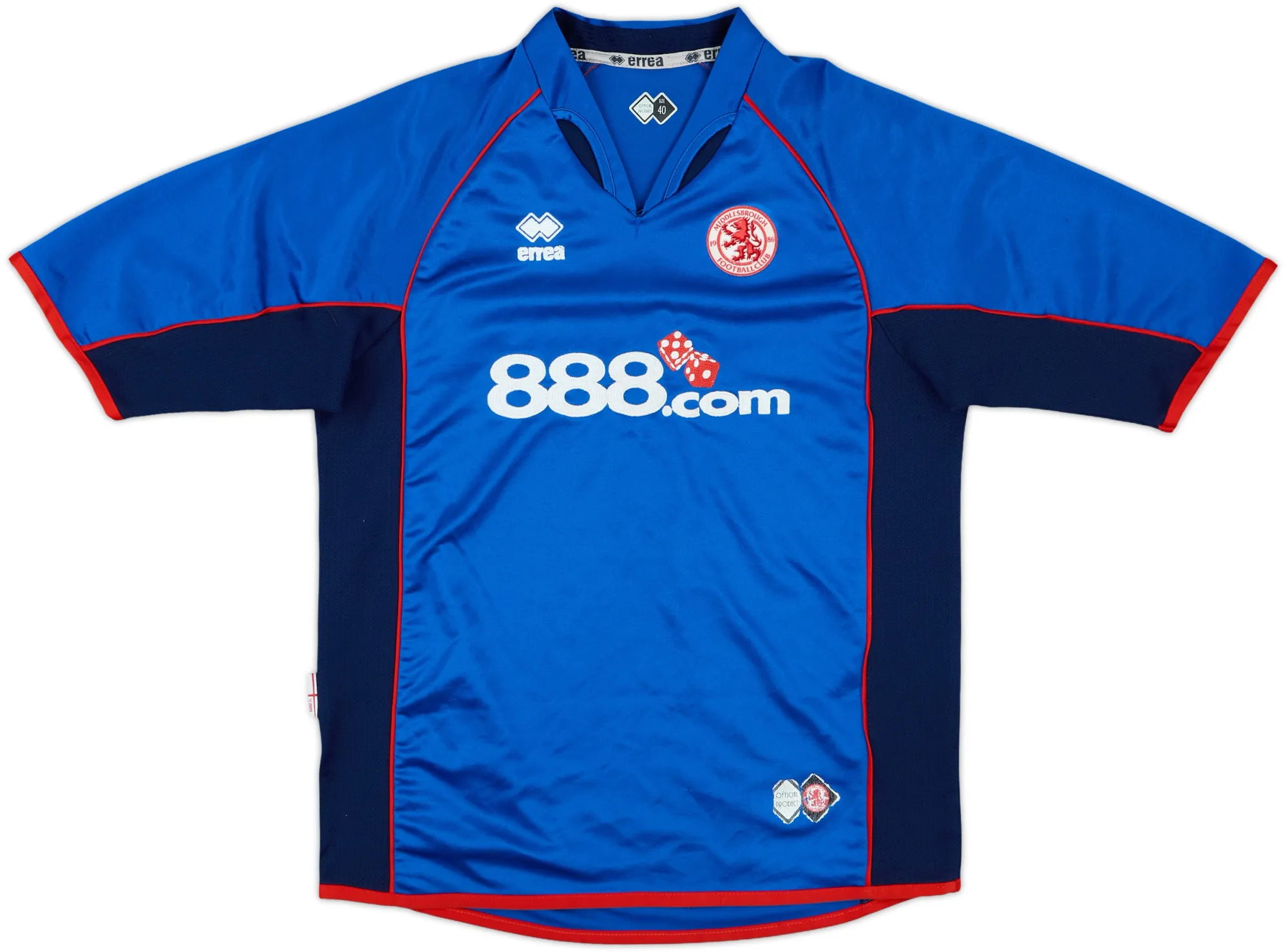 Errea Middlesbrough Boys SS Away Shirt 2005/06