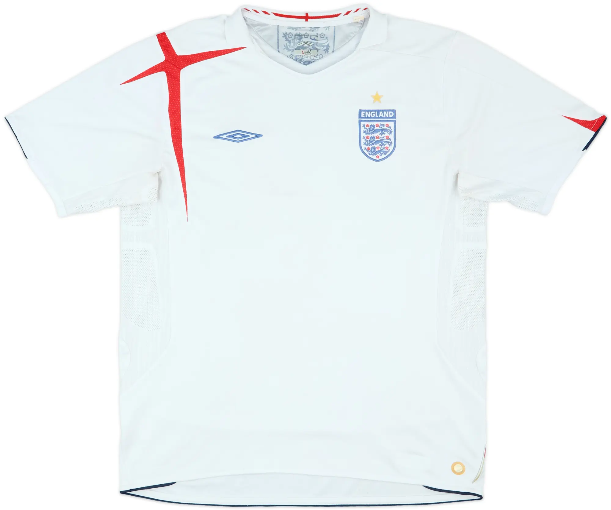 2005-07 England Home Shirt - 4/10 - (XL)