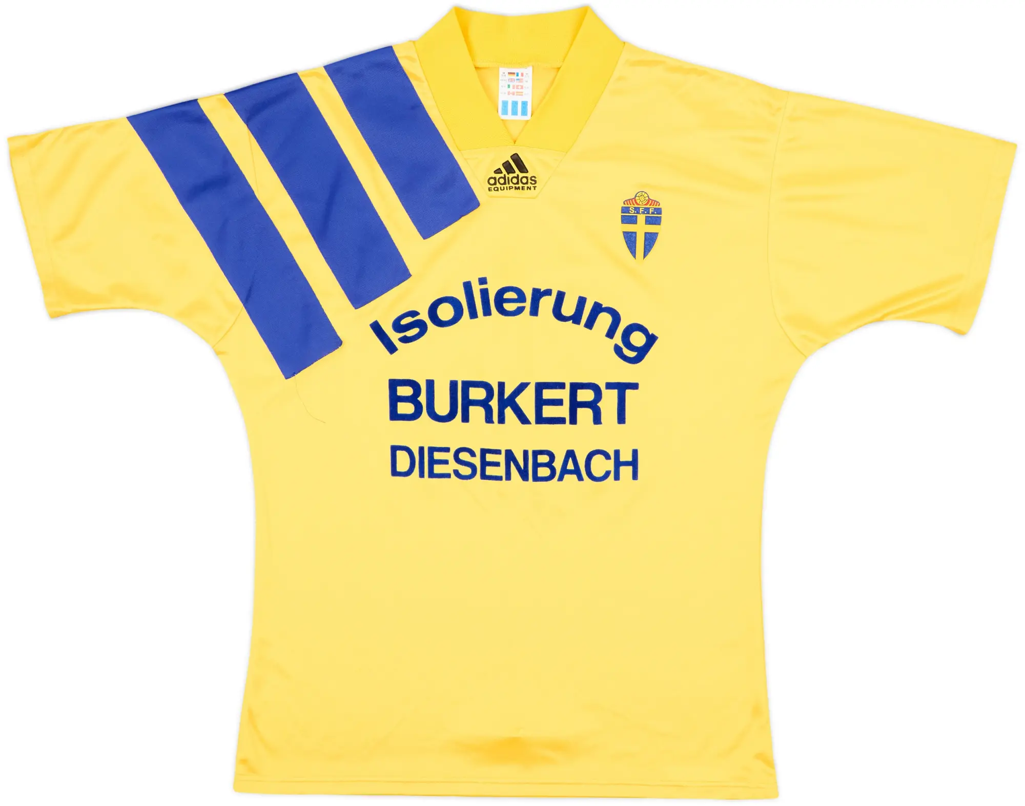1992-94 Sweden Home Shirt #12 - 9/10 - (M)