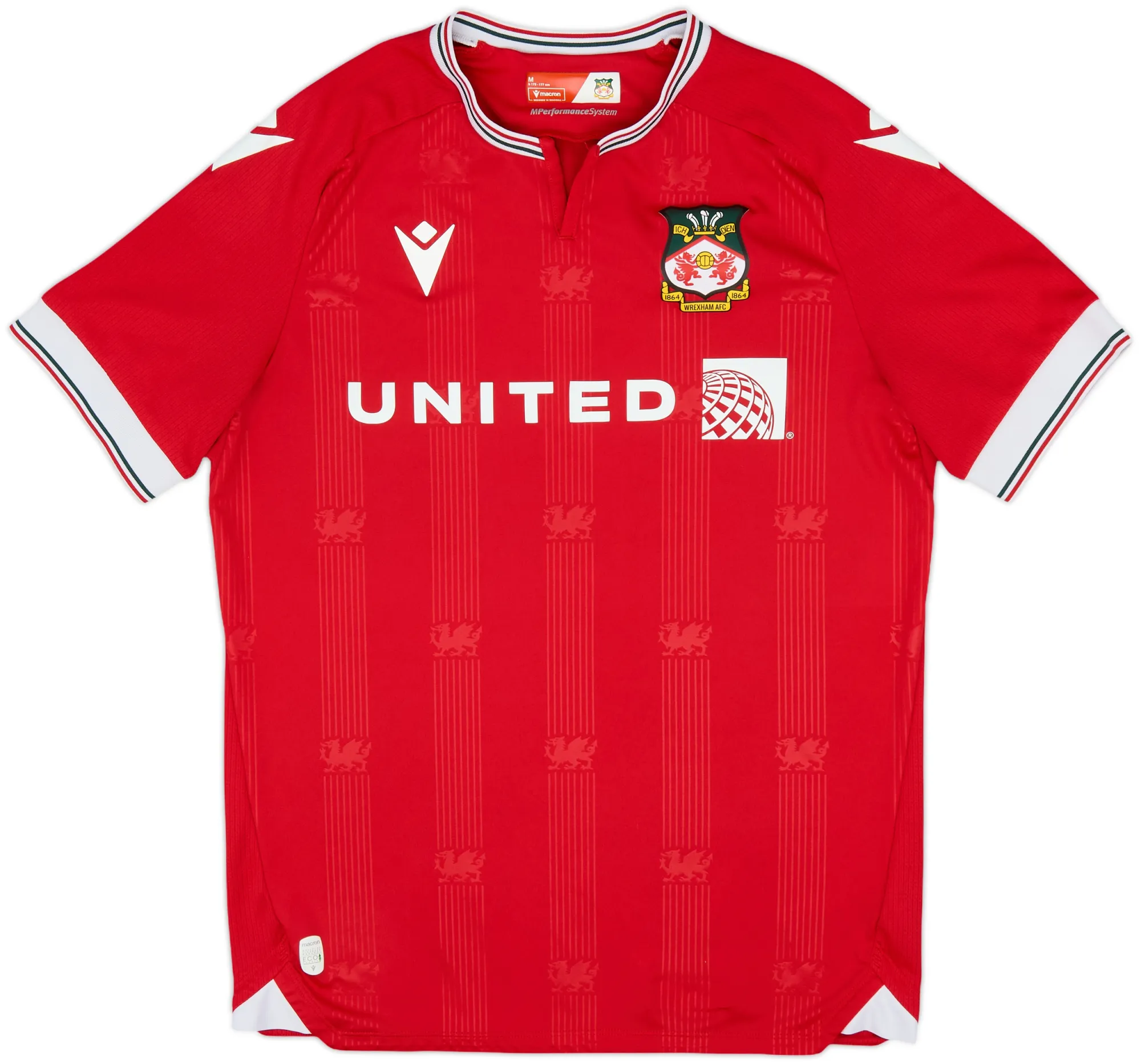 Macron Wrexham Mens SS Home Shirt 2023/24