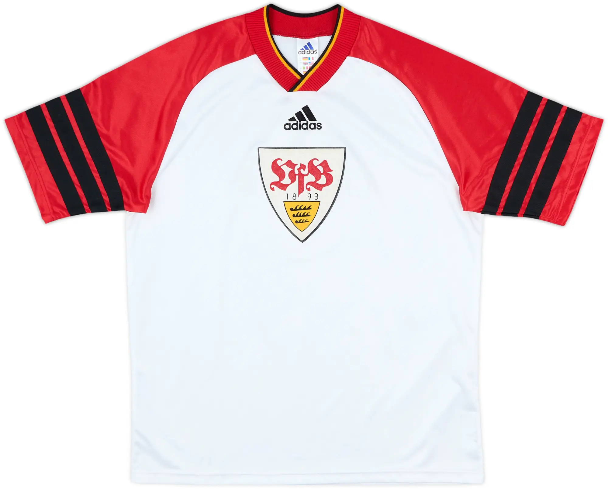 adidas Stuttgart Boys SS Home Shirt 1998/99