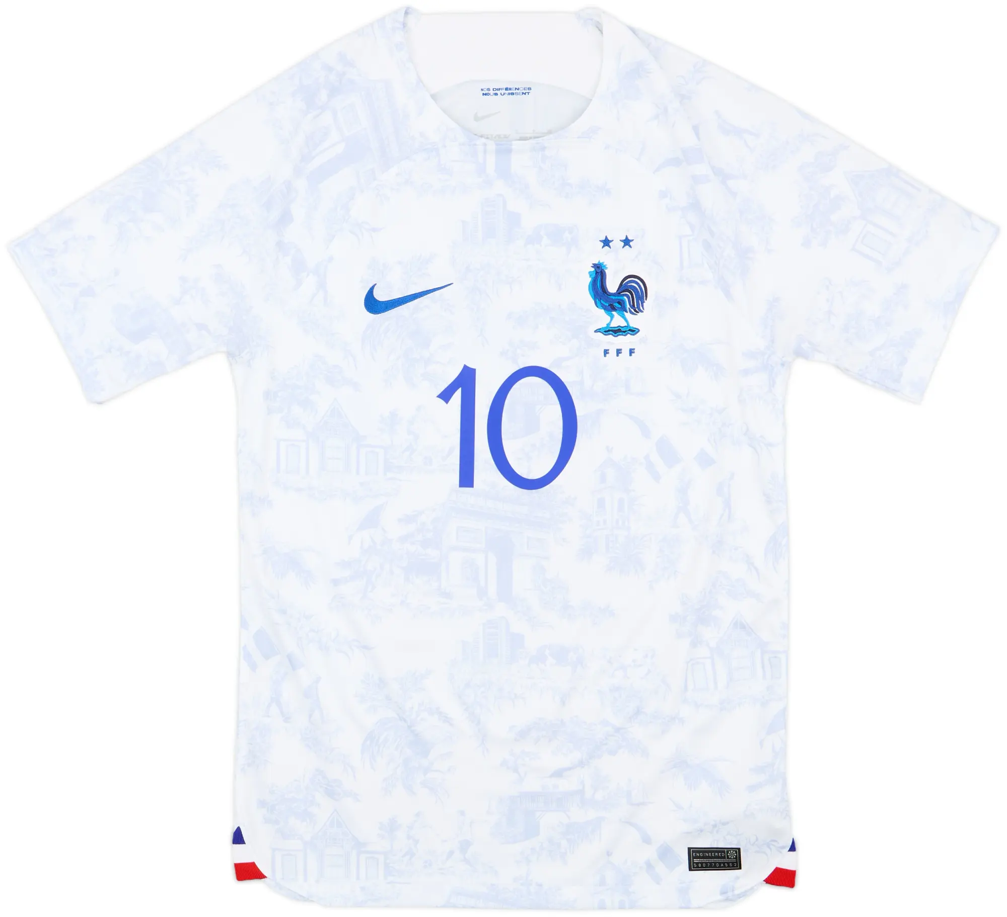 2022-23 France Away Shirt Mbappe #10 - 10/10 - (S)