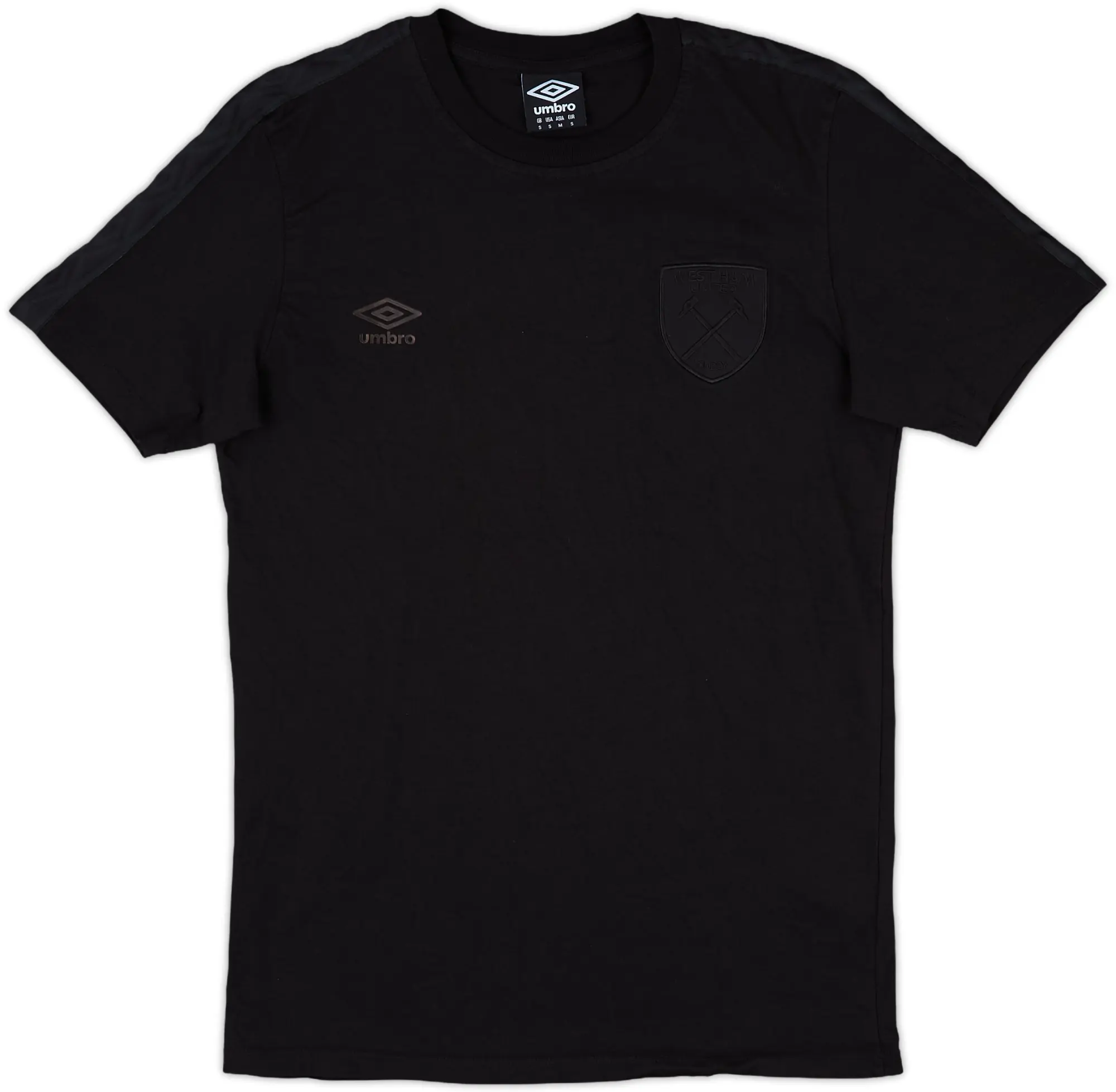 2018-19 West Ham Umbro Blackout Crest Tee - 10/10 - (S)