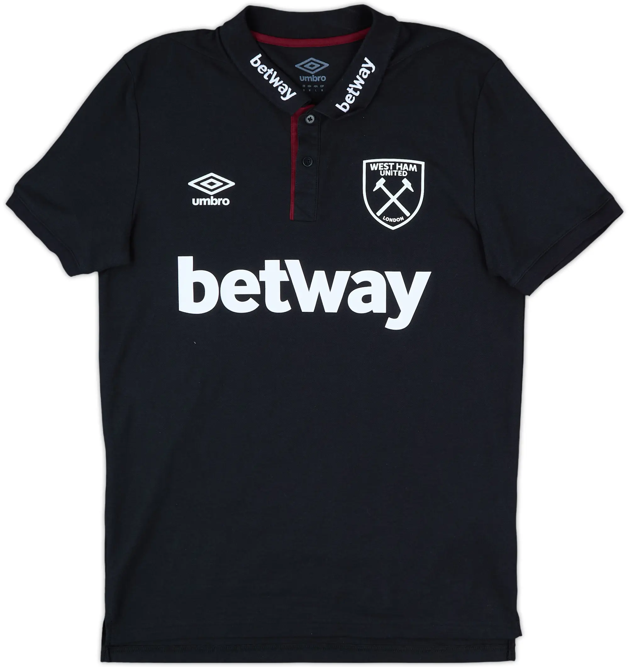 2019-20 West Ham Umbro Polo Shirt - 9/10 - (M)