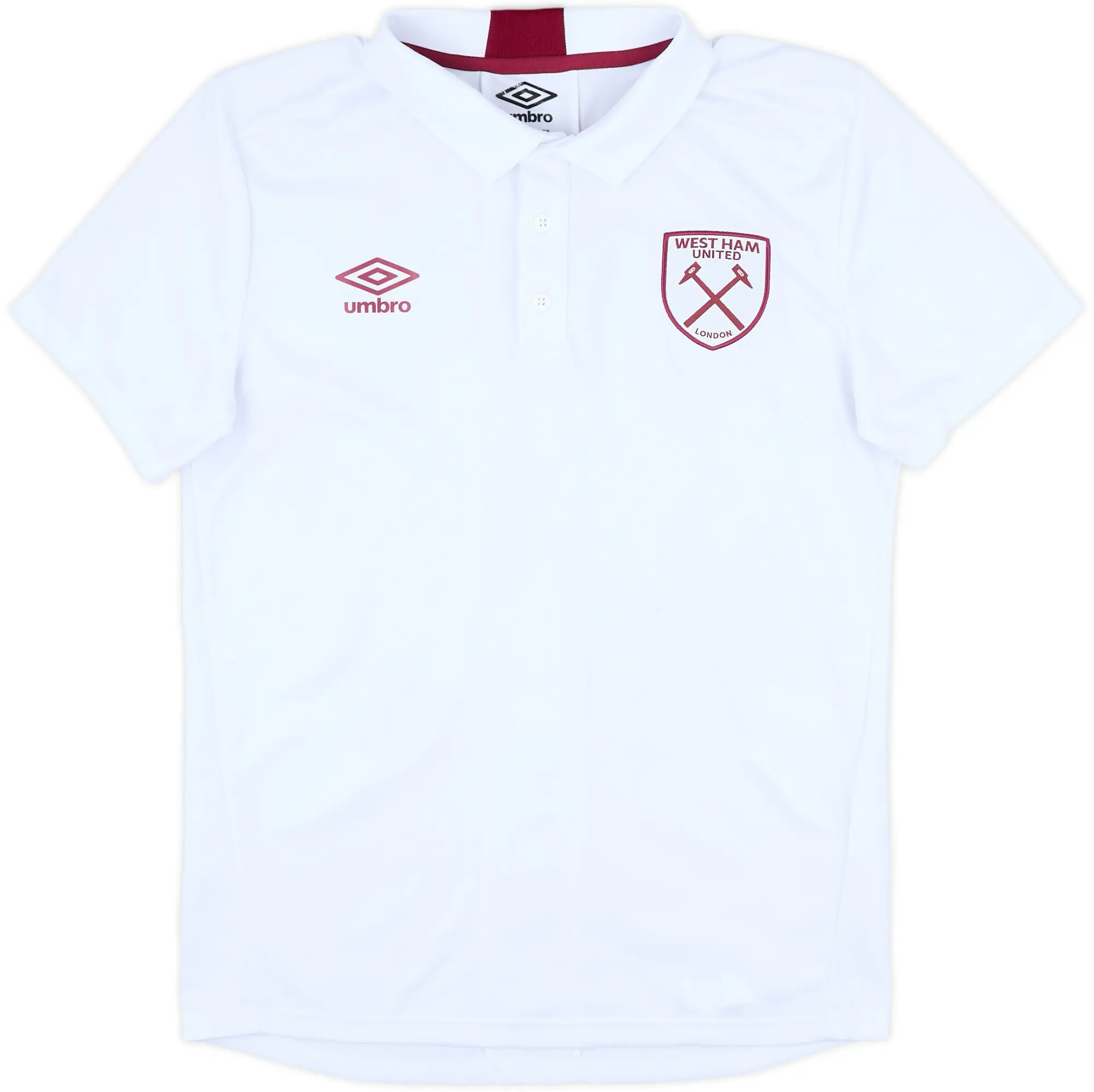 2021-22 West Ham Umbro Polo Shirt - 9/10 - (S)