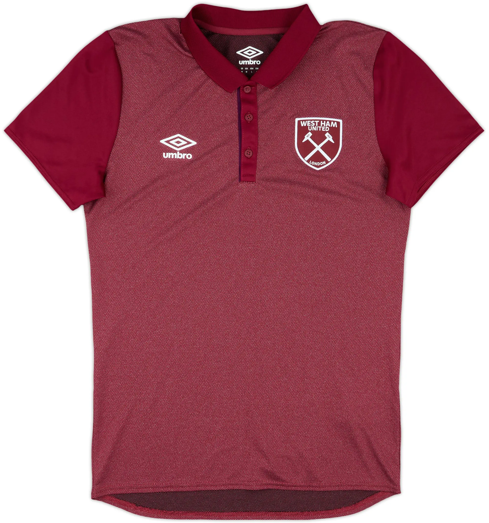 2018-19 West Ham Umbro Polo Shirt - 10/10 - (M)