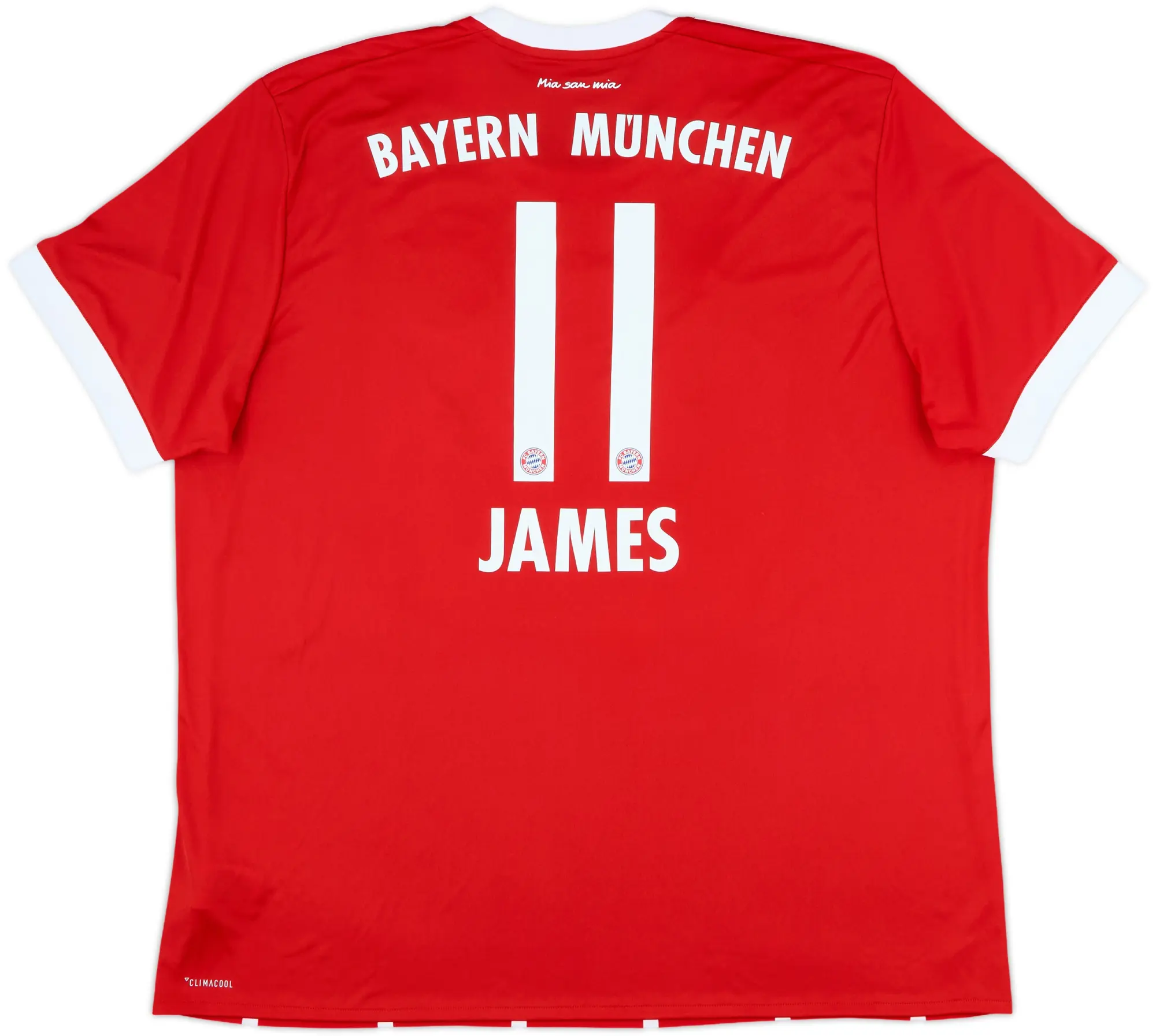 2017-18 Bayern Munich Home Shirt James #11 - 9/10 - (XXL)