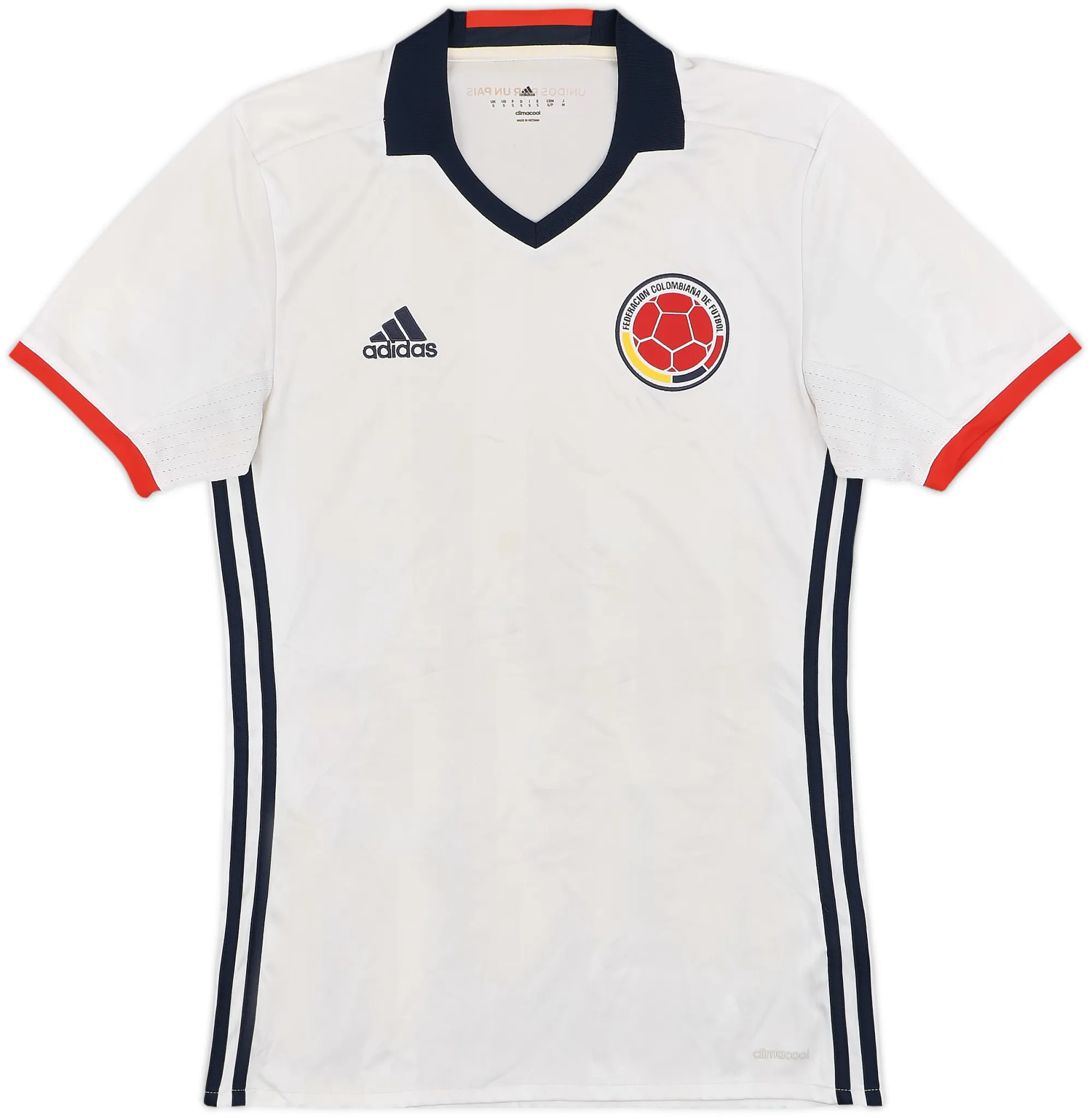 adidas Colombia Mens SS Away Shirt 2016