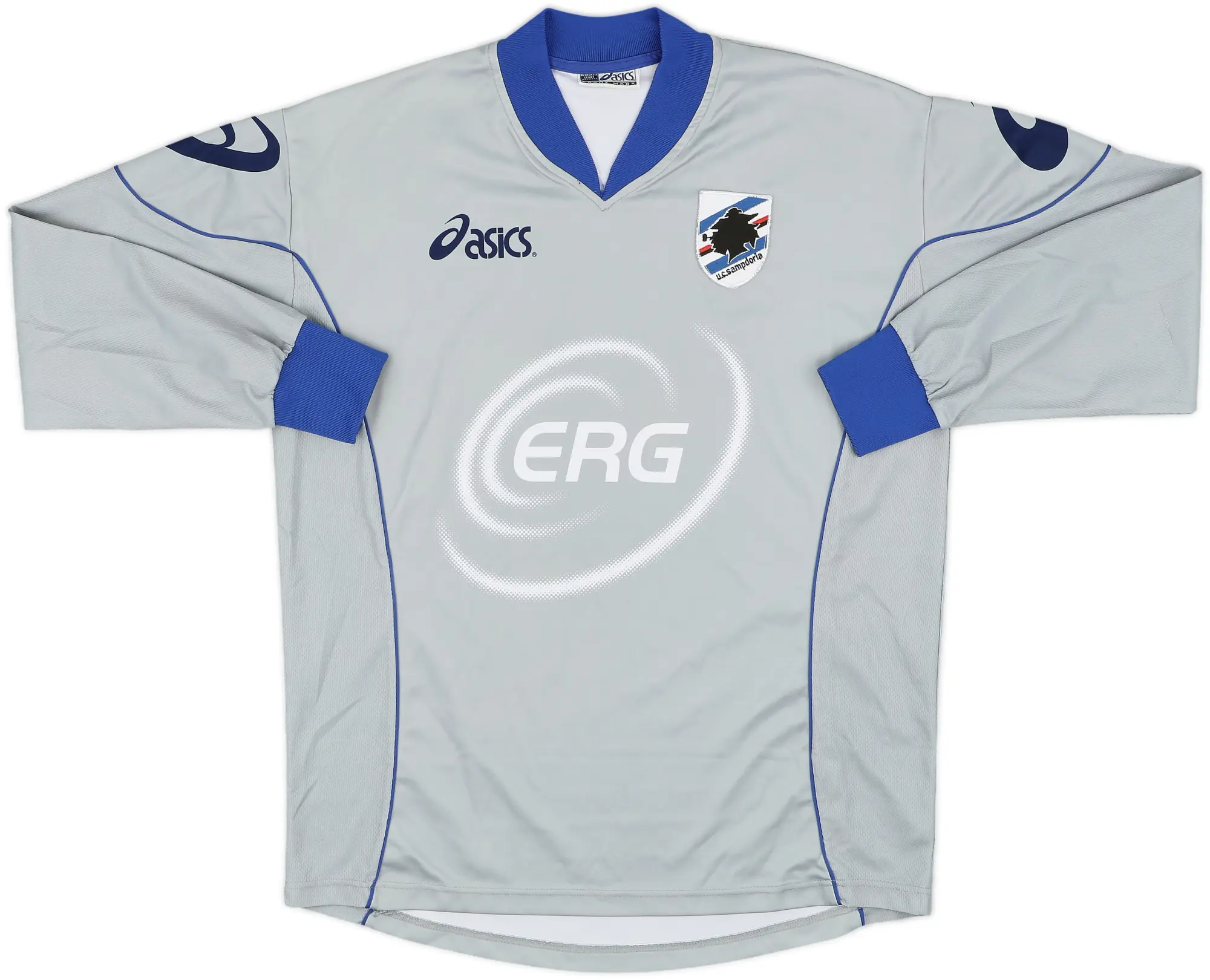 Asics Sampdoria Mens LS Home Shirt 2003/04