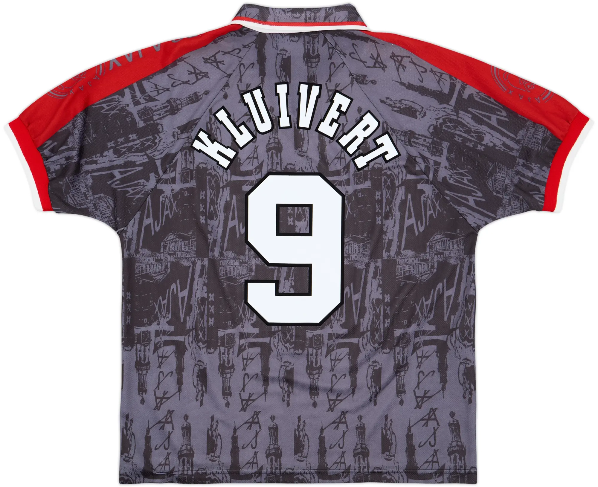 1996-97 Ajax Away Shirt Kluivert #9 - 8/10 - (L)