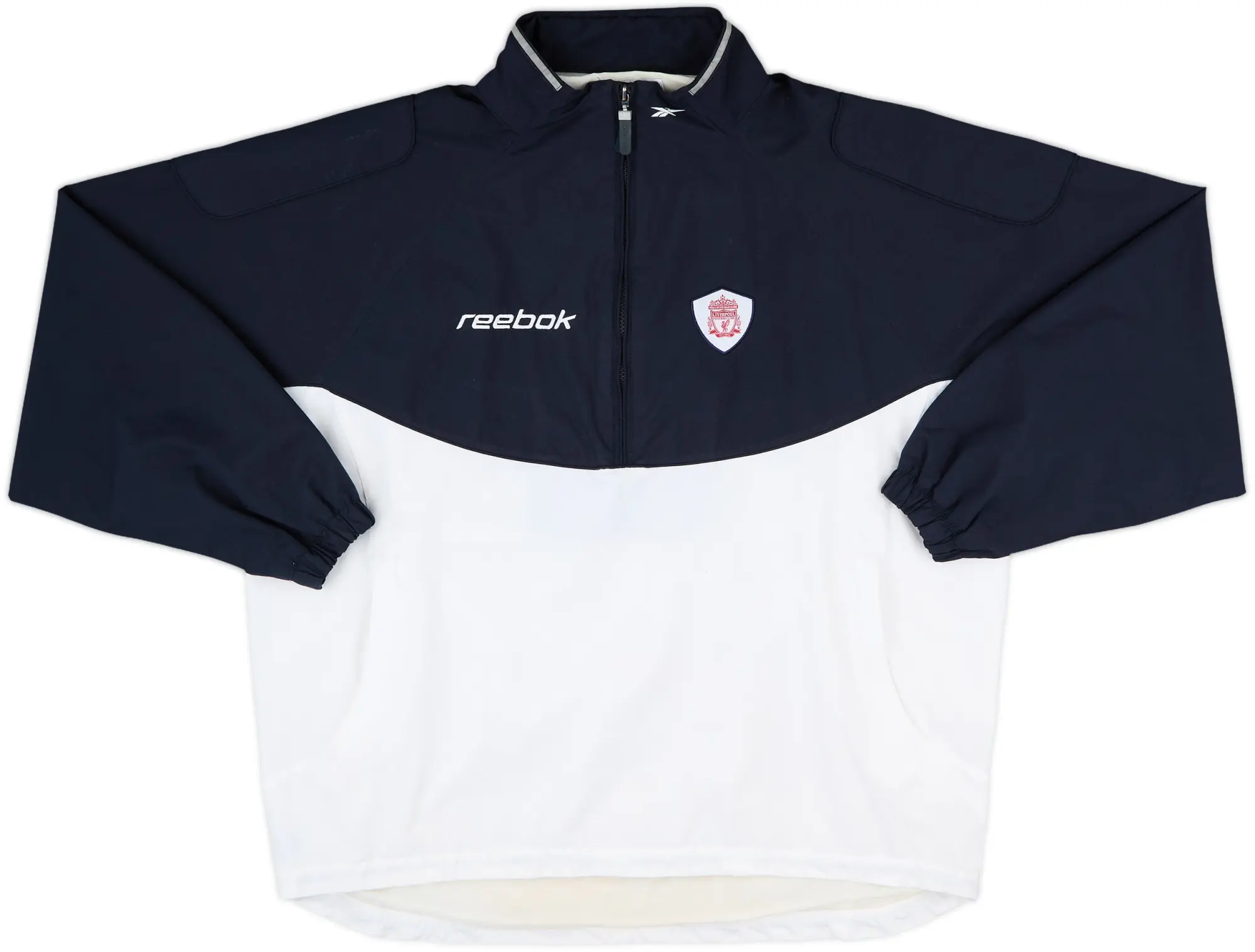 2001-02 Liverpool Reebok 1/2 Zip Track Jacket - 7/10 - (XL)