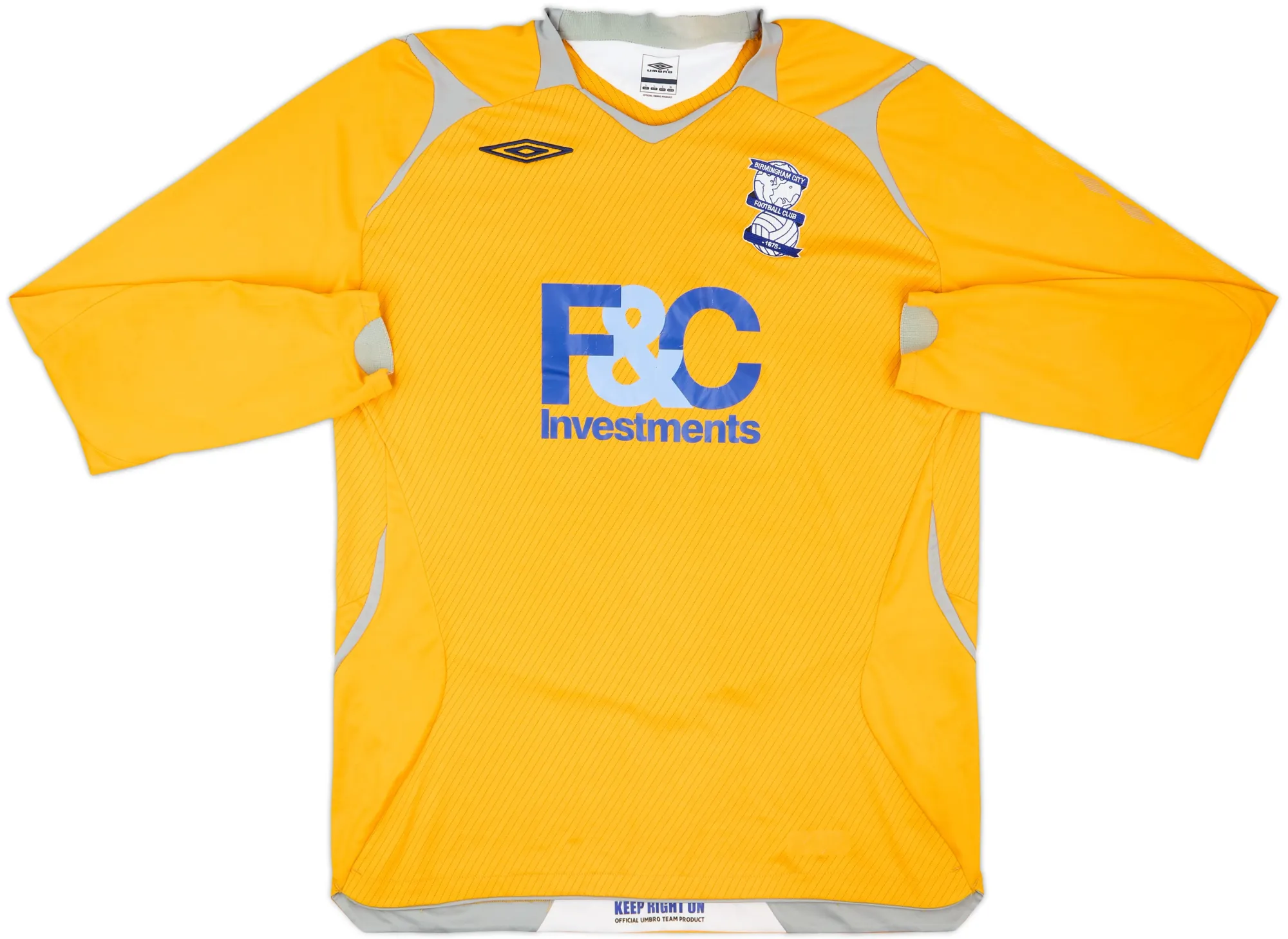 Umbro Birmingham City Mens LS Goalkeeper Home Shirt 2009/10