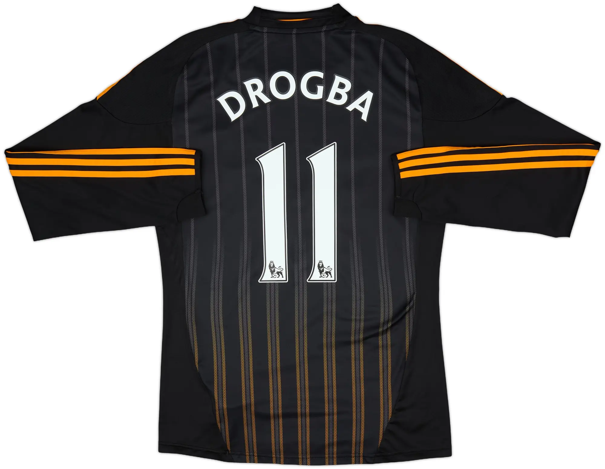 2010-11 Chelsea Away L/S Shirt Drogba #11 - 8/10 - (S)