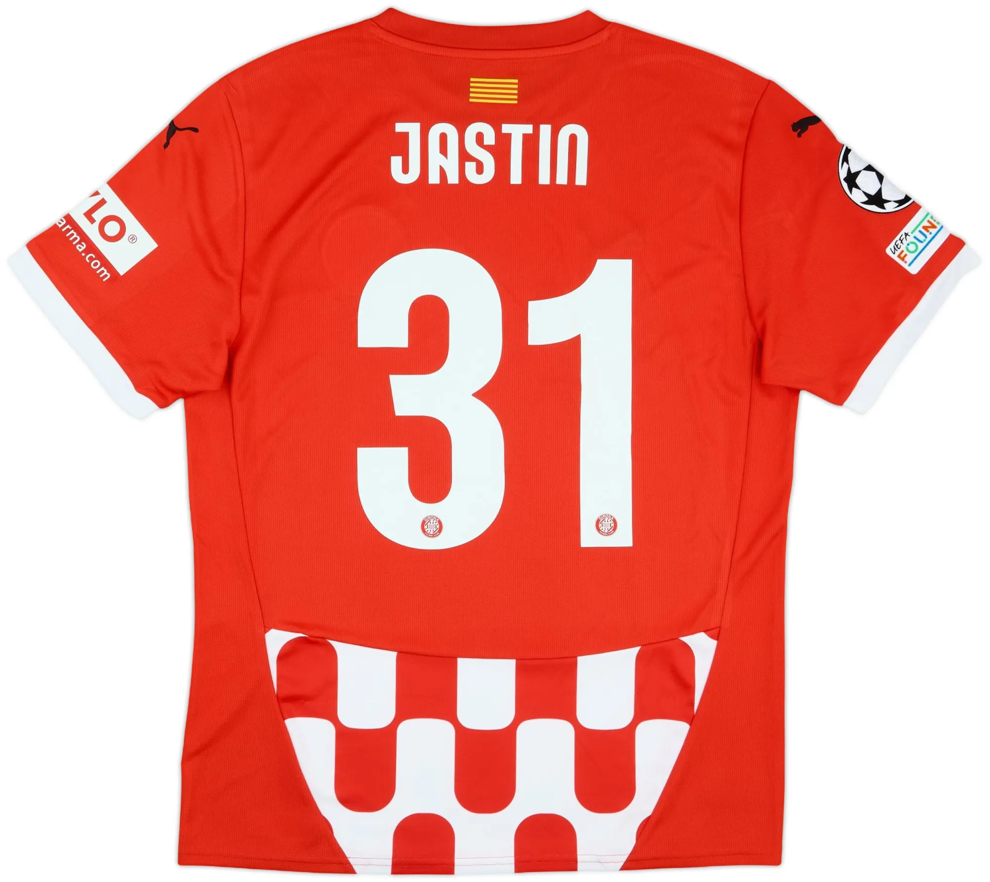 Puma Girona Mens SS Player Issue Home Champions League Shirt 2024/25