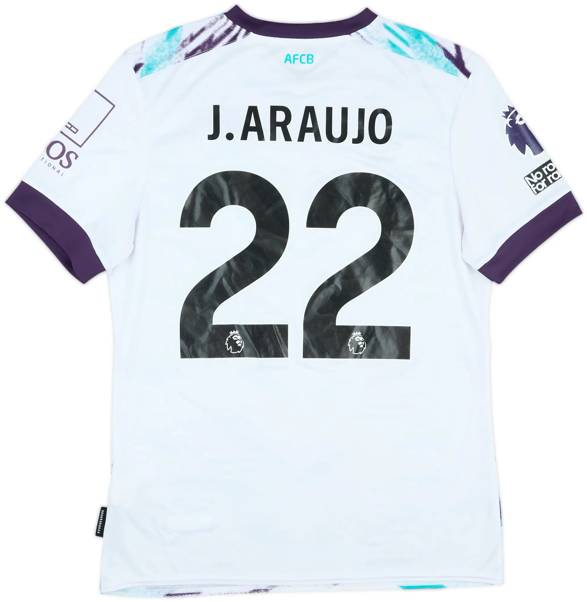 2024-25 Bournemouth Match Issue Away Shirt J.Araujo #22