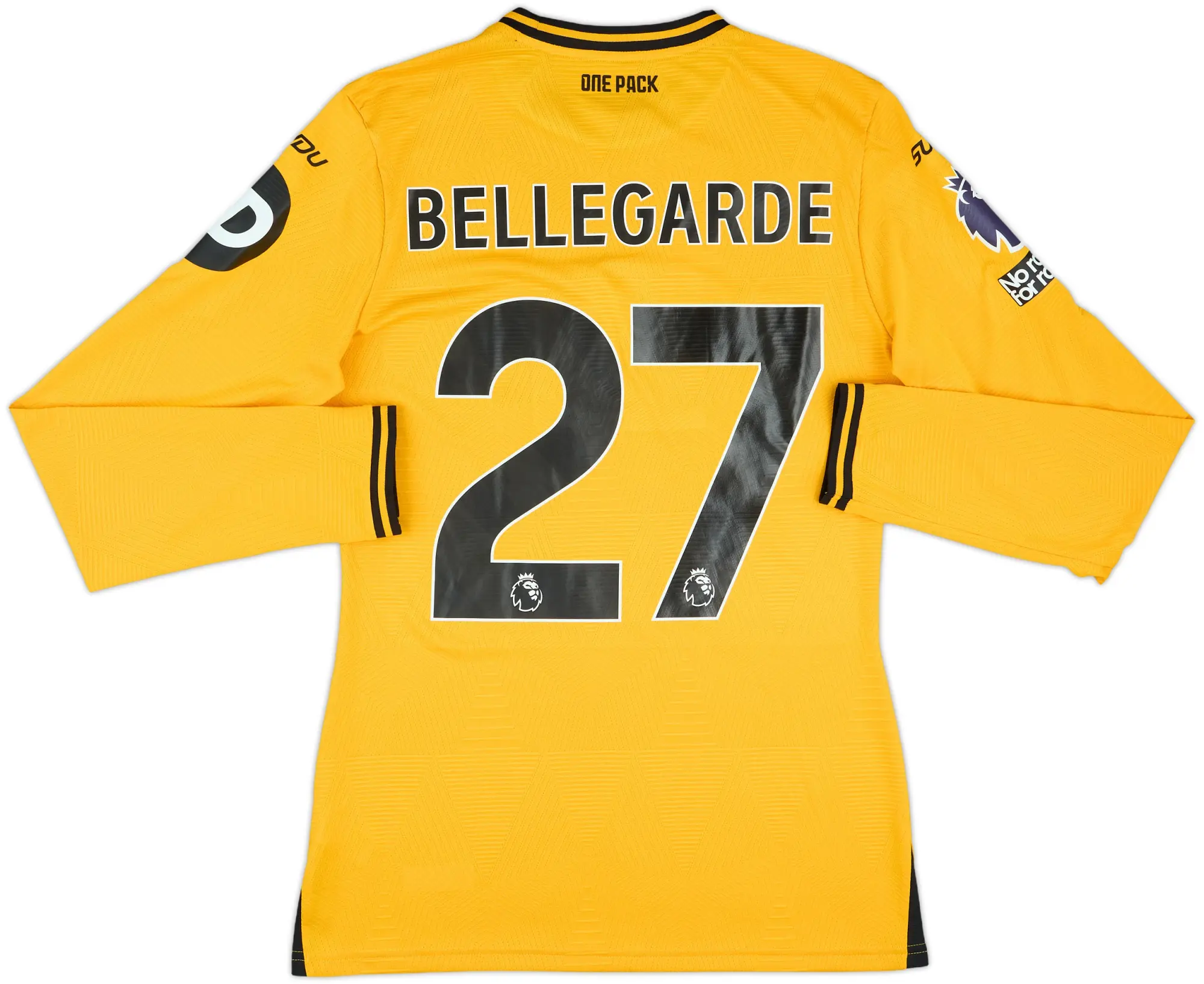 2024-25 Wolves Match Issue Home L/S Shirt Bellegarde #27