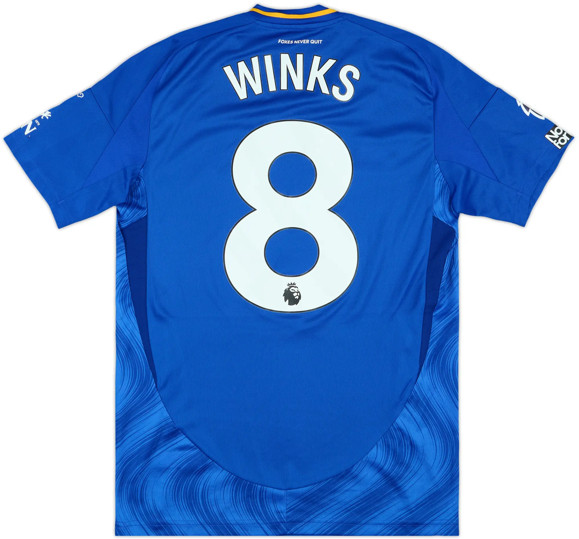 2024-25 Leicester Match Issue Home Shirt Winks #8