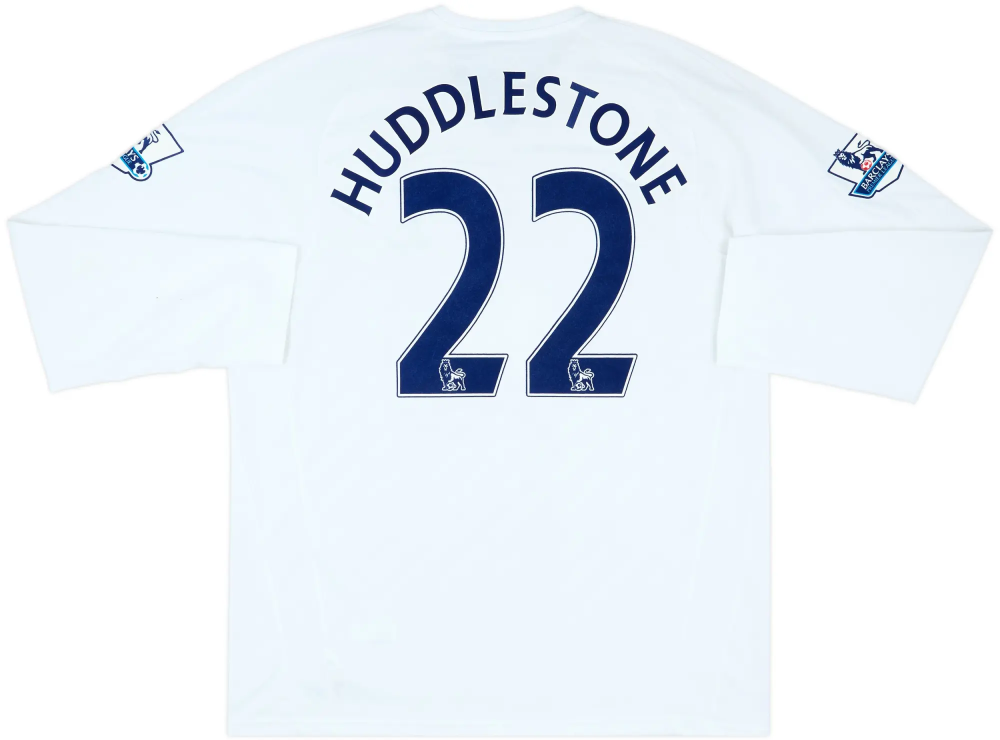 2007-08 Tottenham Match Issue Home L/S Shirt Huddlestone #22