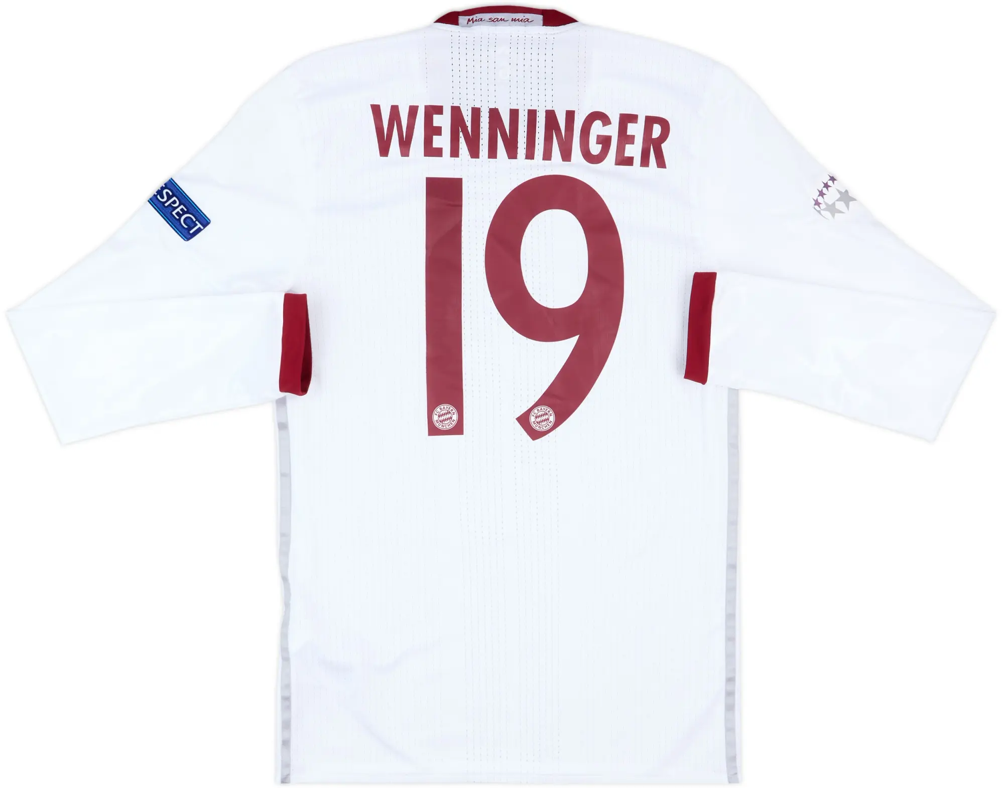 2016-17 Bayern Munich Women Match Issue Champions League Third L/S Shirt Wenninger #19