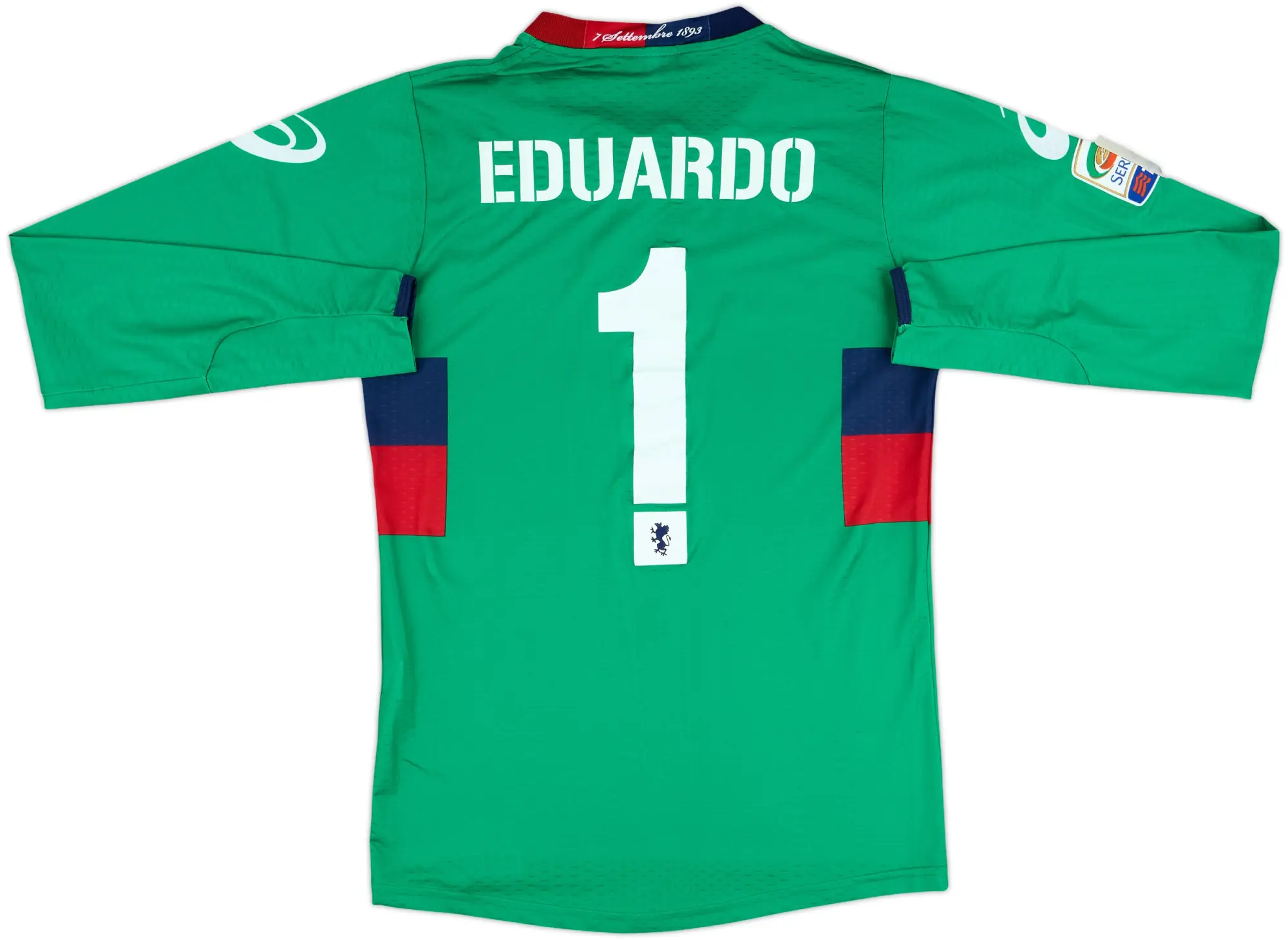 2010-11 Genoa GK Shirt Eduardo #1 - 7/10 - (M)