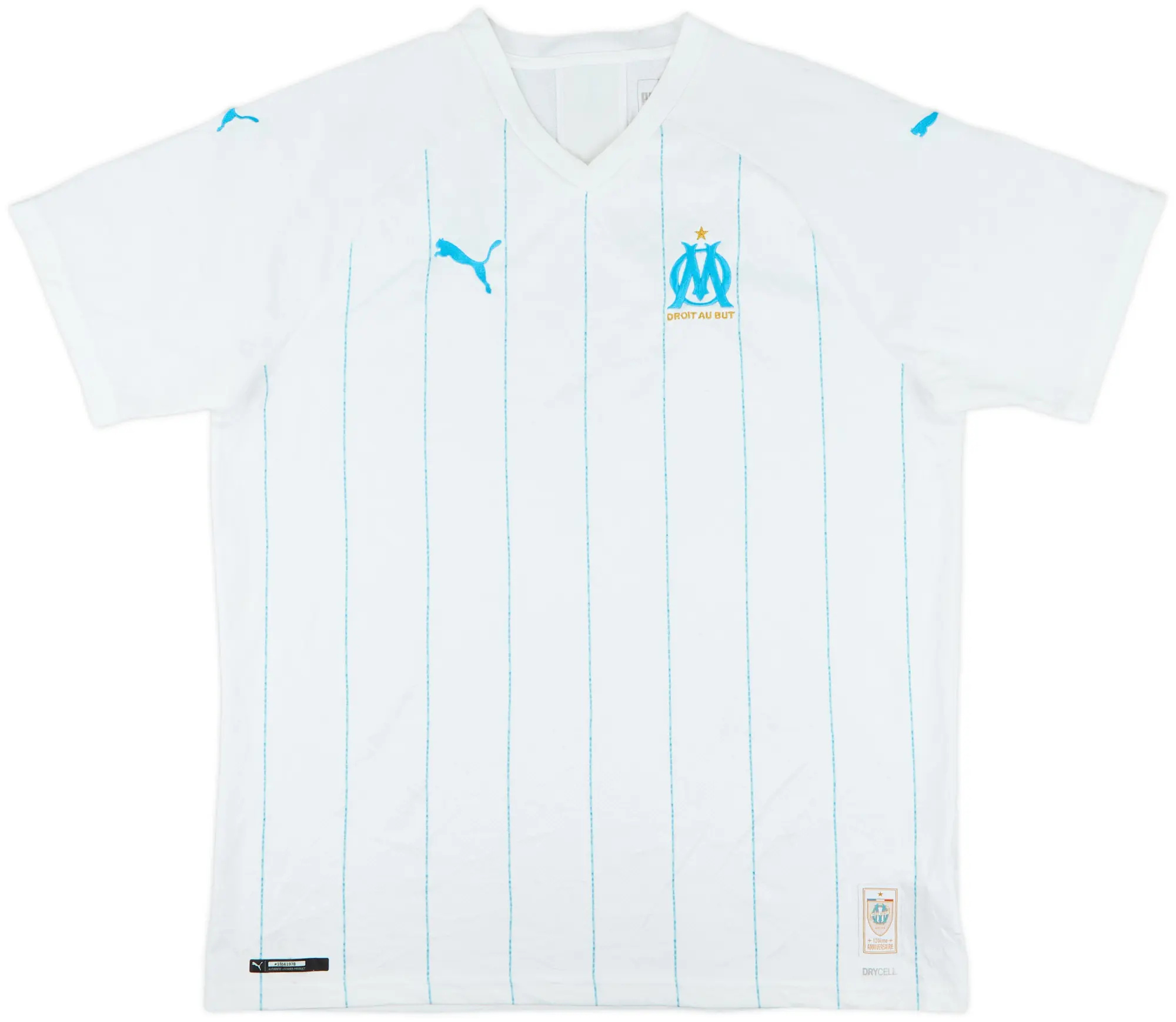 2019-20 Olympique Marseille Home Shirt - 6/10 - (XL)