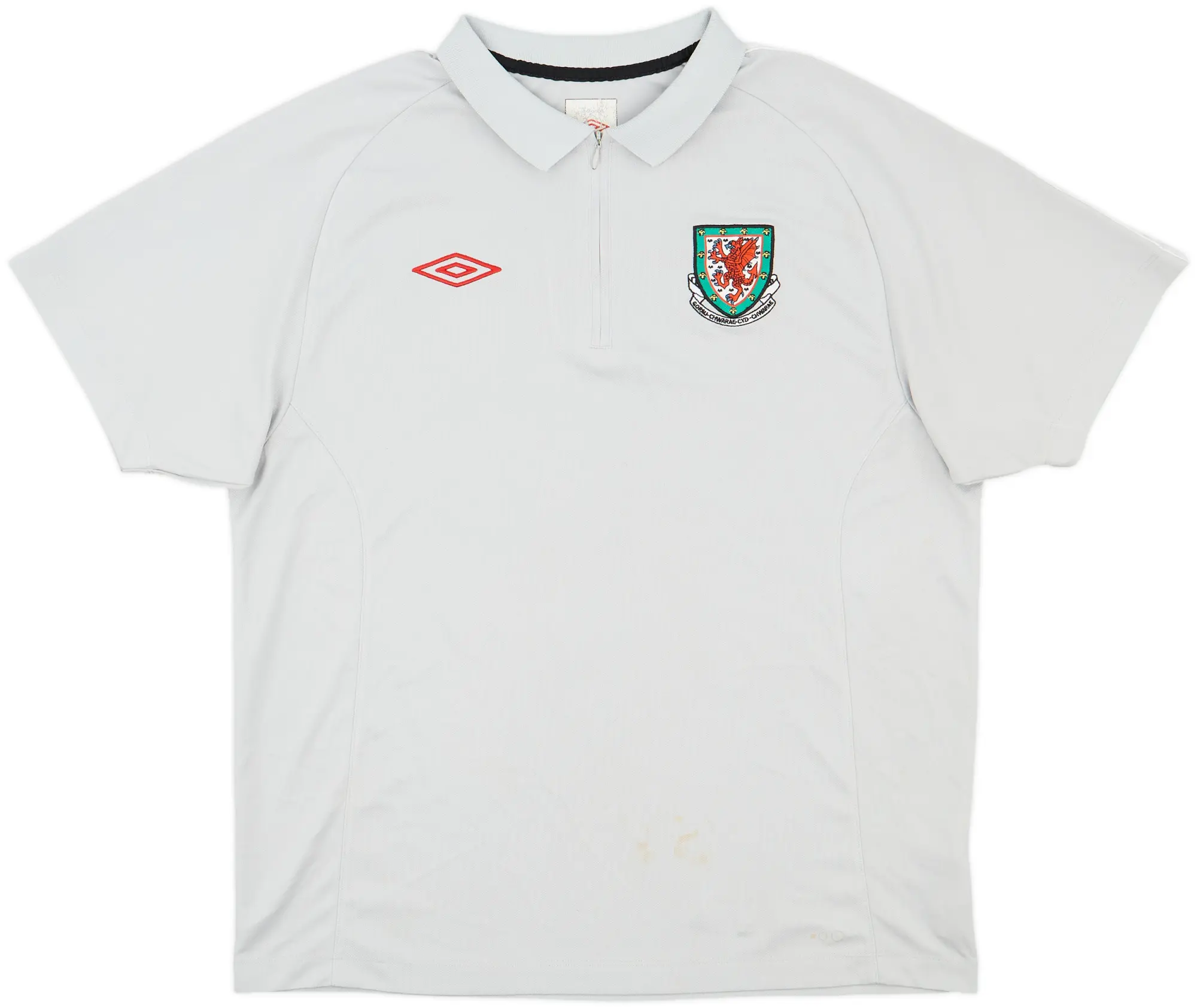 2010-11 Wales Umbro 1/4 Zip Polo Shirt - 9/10 - (L)