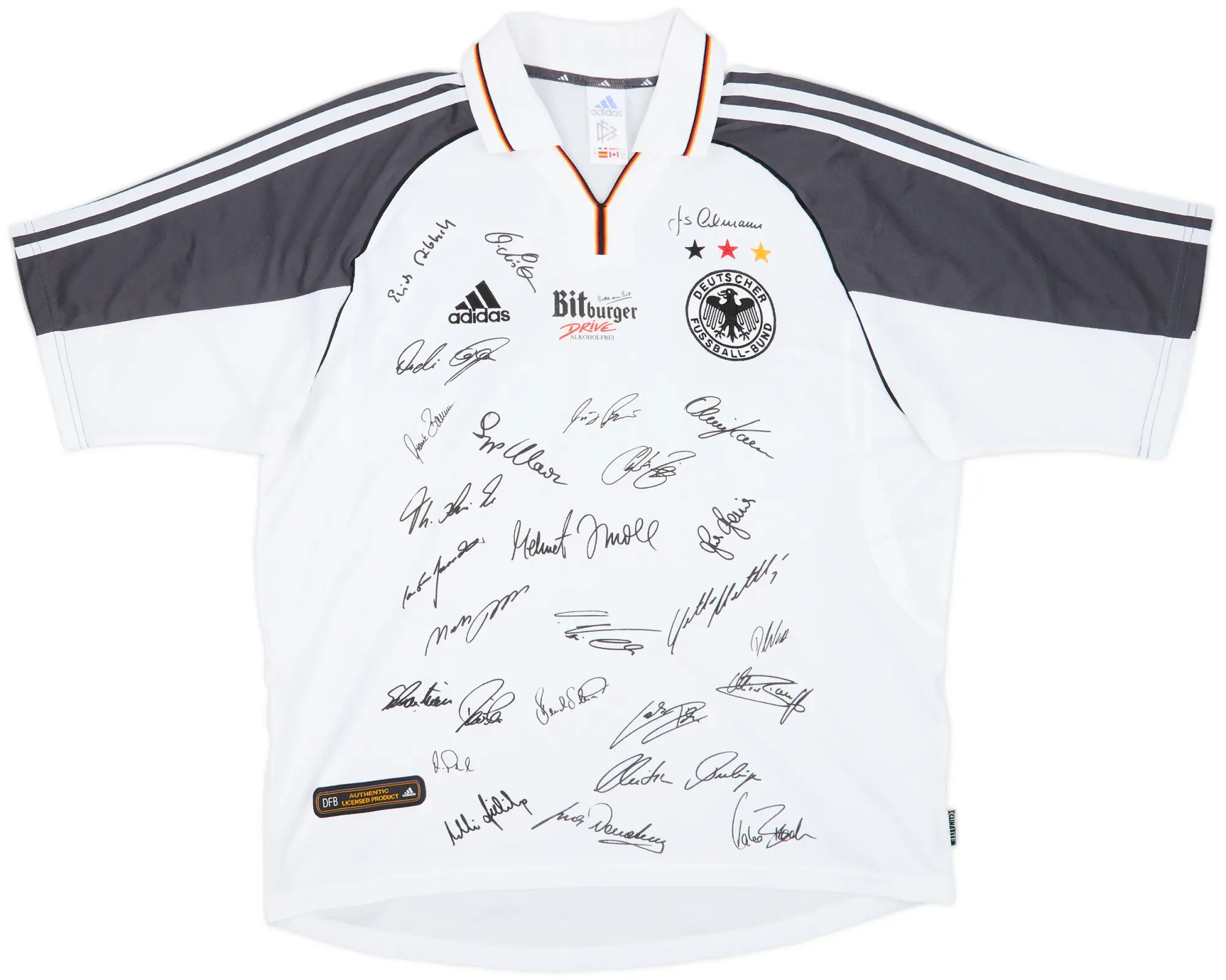 2000-02 Germany Squad Signed Home Shirt - 9/10 - (L)