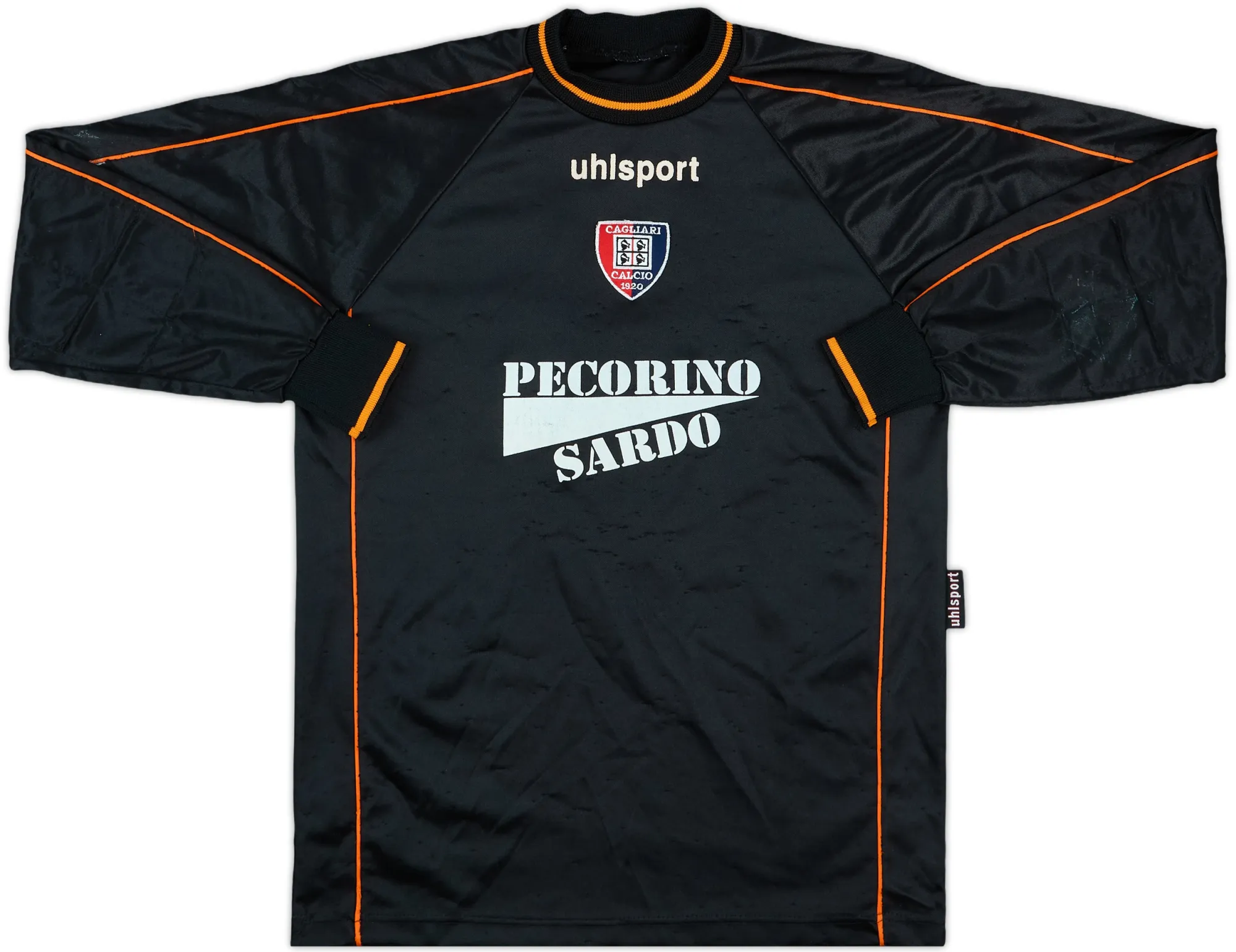 uhlsport Cagliari Mens LS Goalkeeper Home Shirt 2000/01