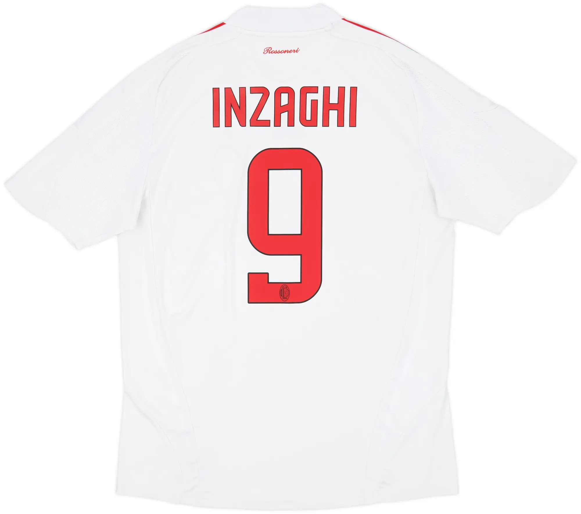 2008-09 AC Milan Away Shirt Inzaghi #9 - 5/10 - (L)