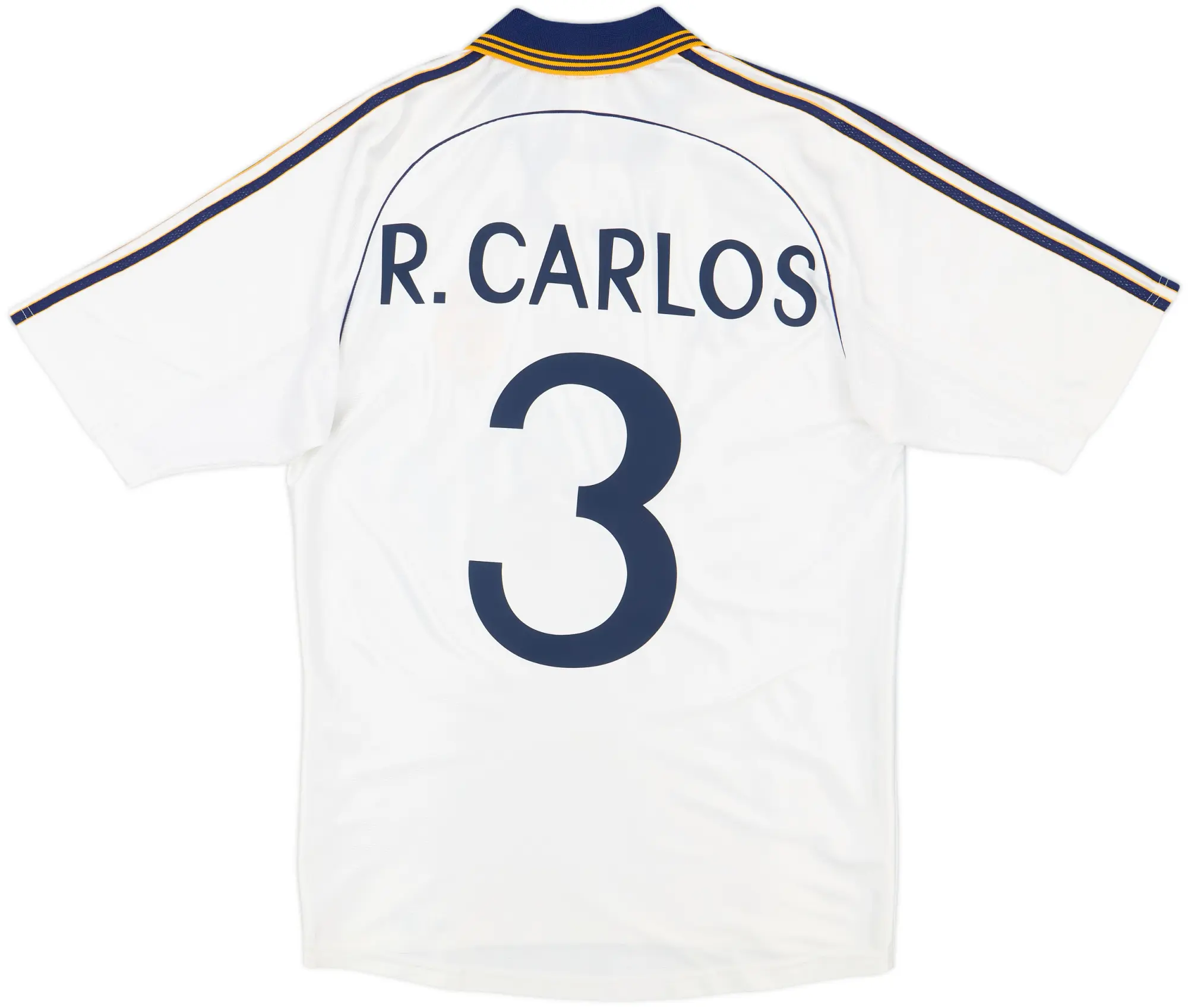 1998-00 Real Madrid Home Shirt R.Carlos #3 - 8/10 - (S)