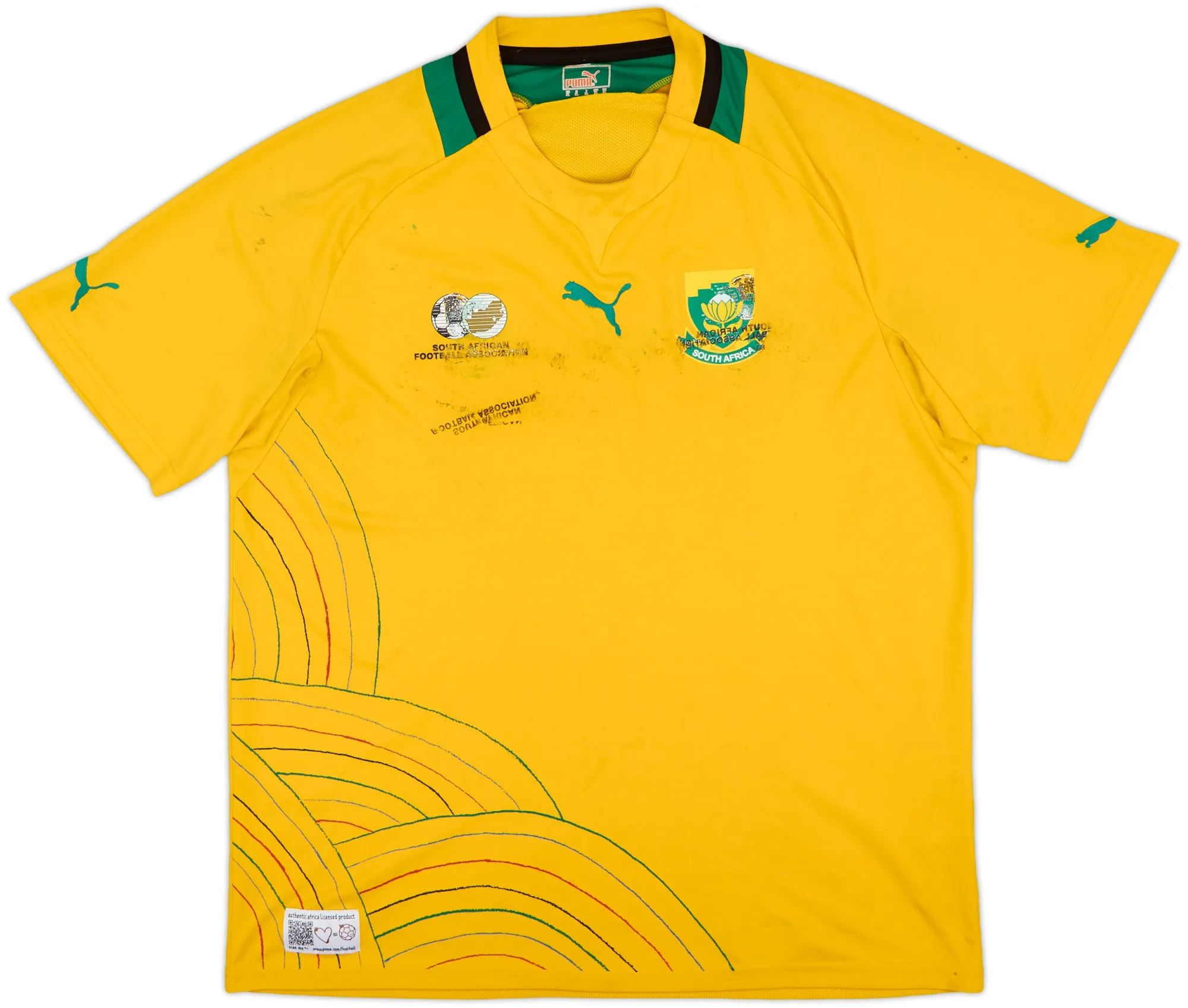 Puma South Africa Mens SS Home Shirt 2012