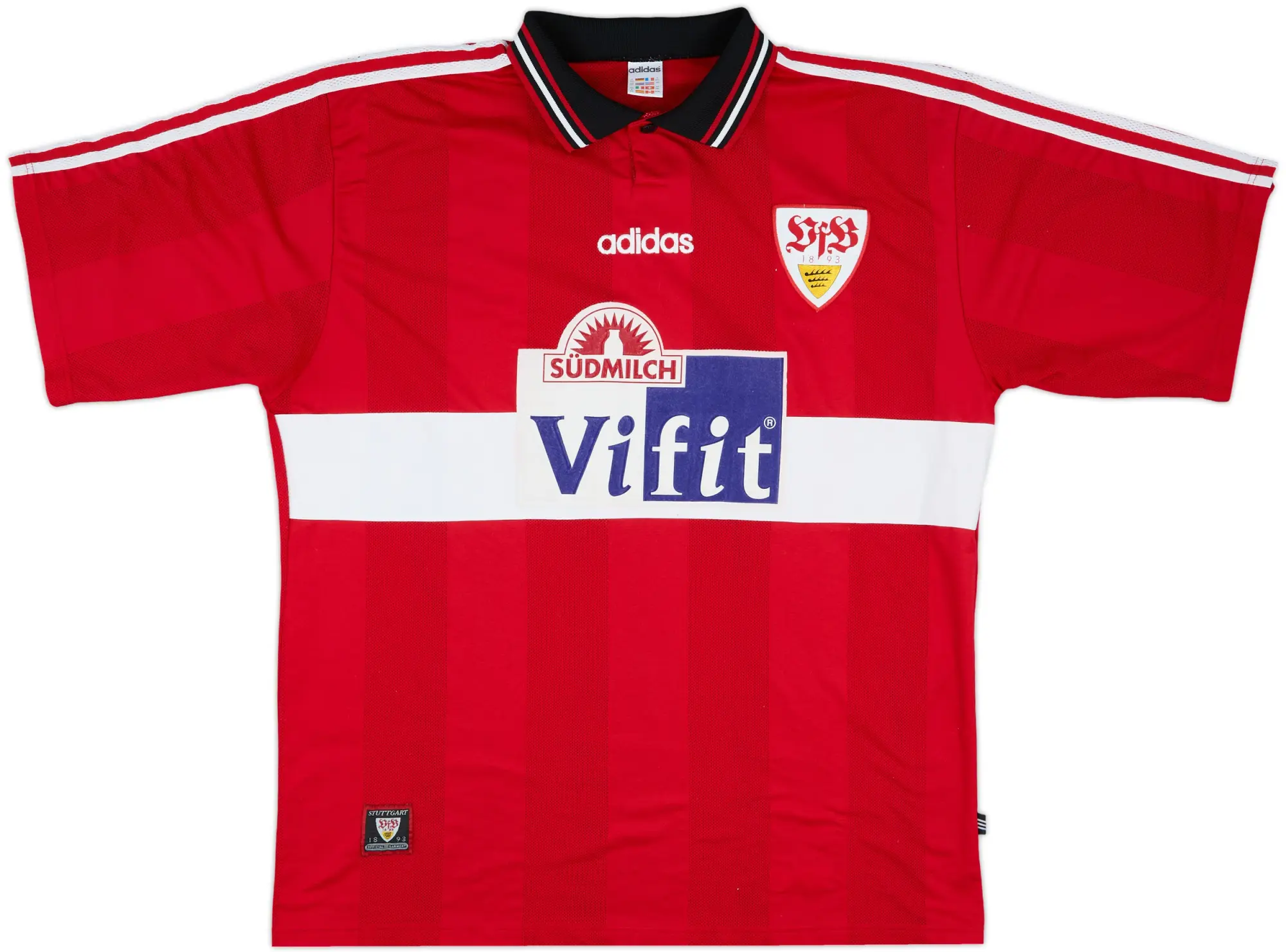 adidas Stuttgart Mens SS Away Shirt 1996/97