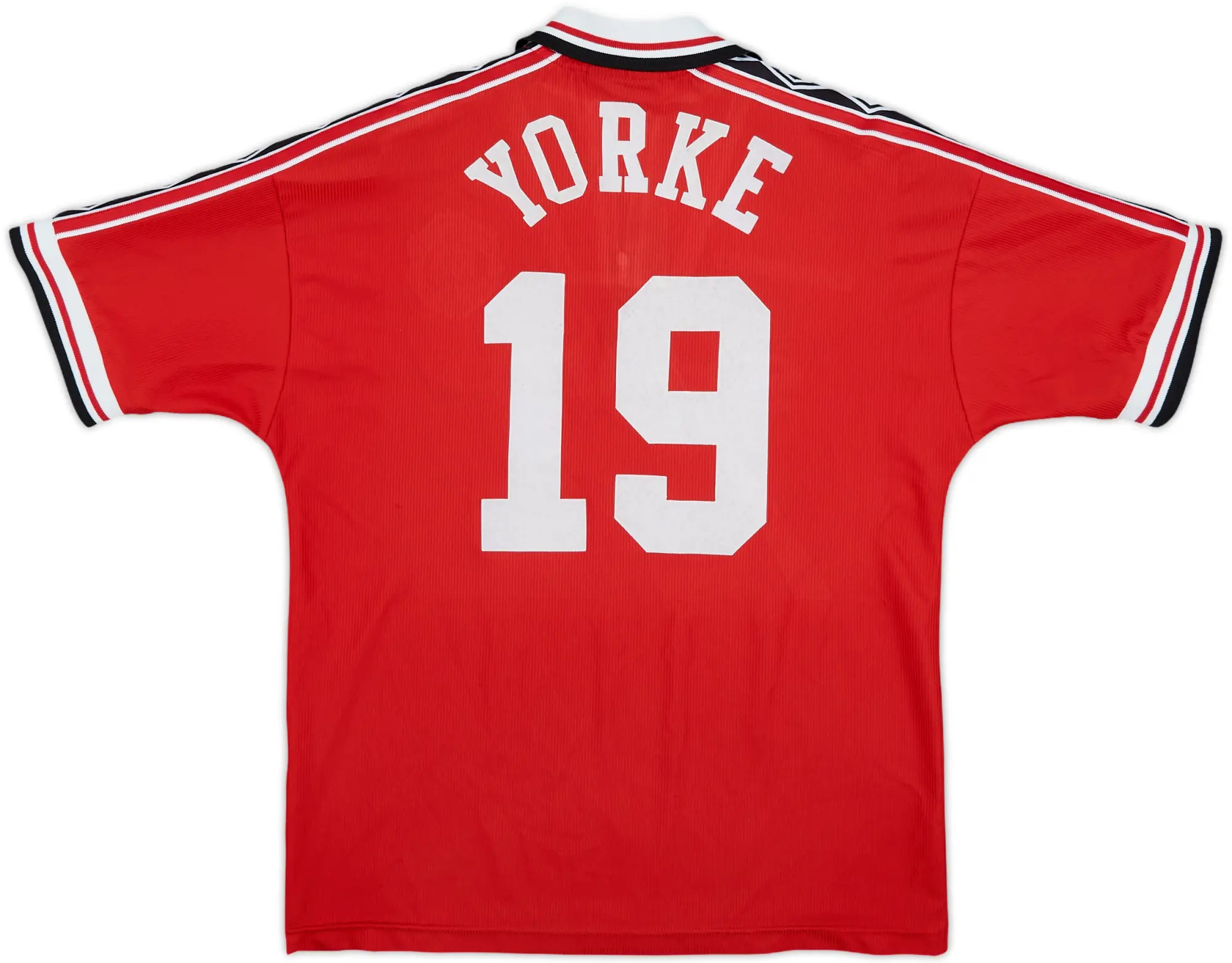 1998-00 Manchester United Home Shirt Yorke #19 - 9/10 - (Y)