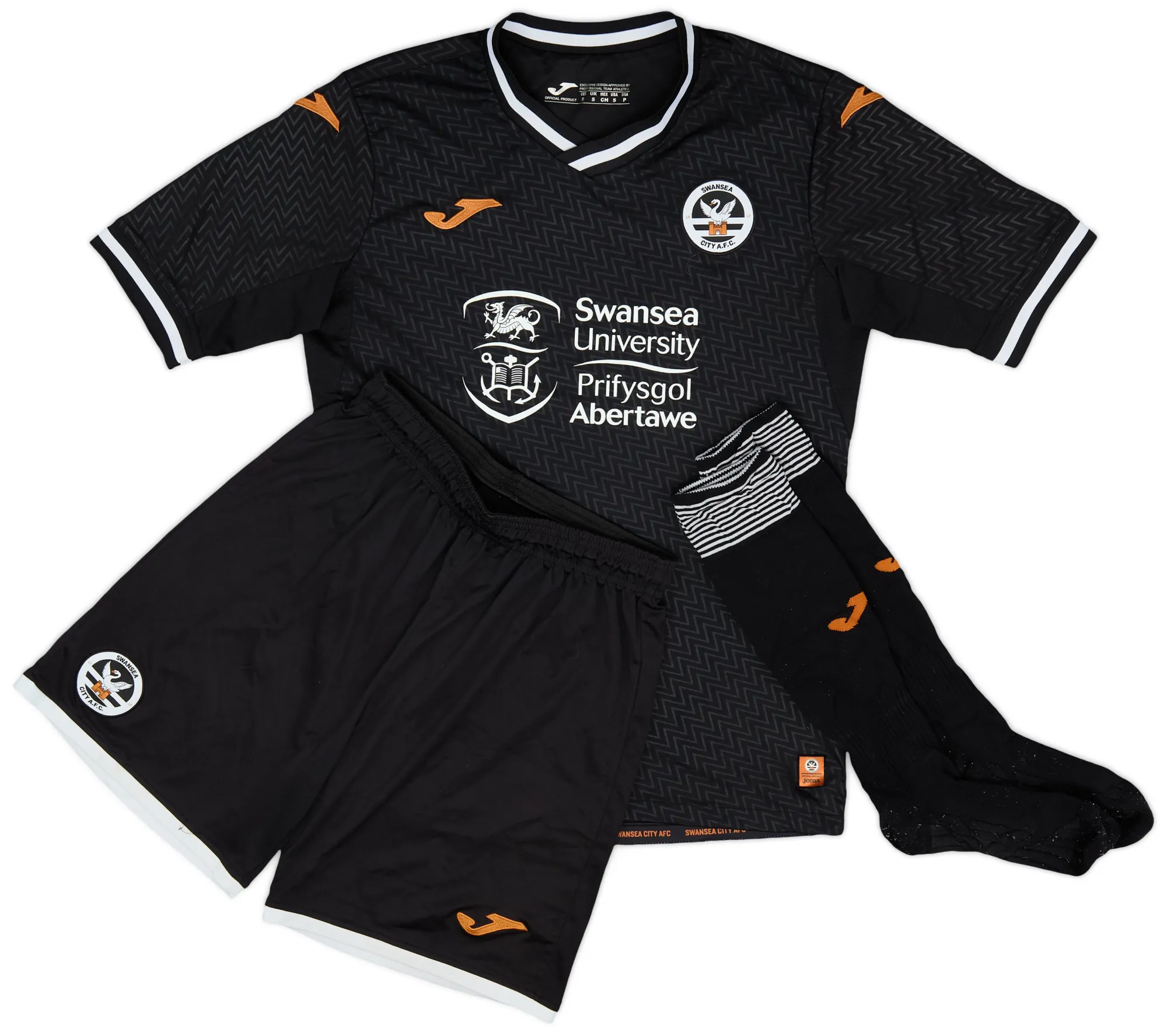 Joma Swansea City Mens SS Away Mini Kit 2021/22