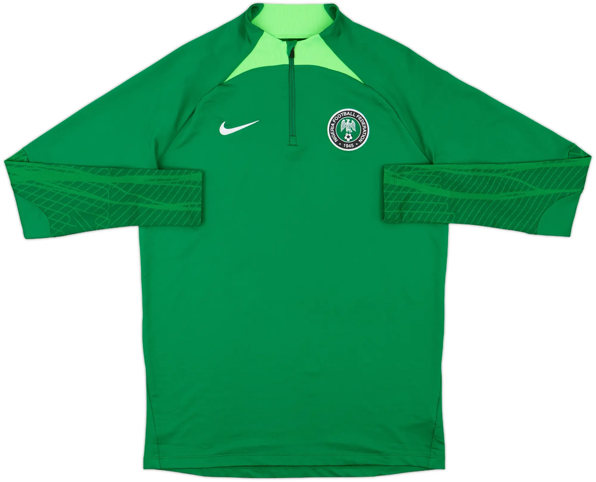 2022-23 Nigeria Nike 1/4 Zip Training Top - 10/10 - (M)