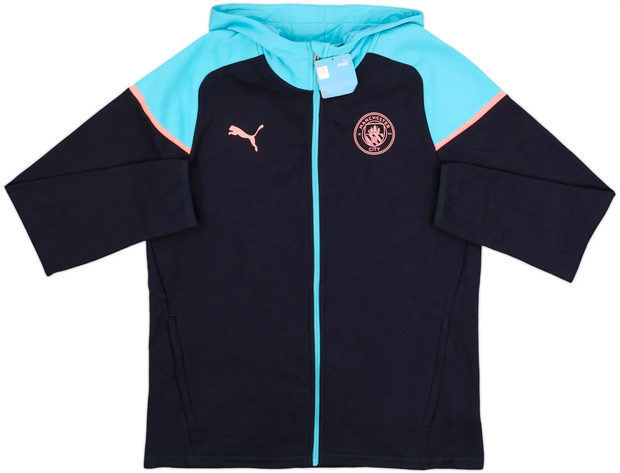 2023-24 Manchester City Puma Hooded Track Jacket (L)