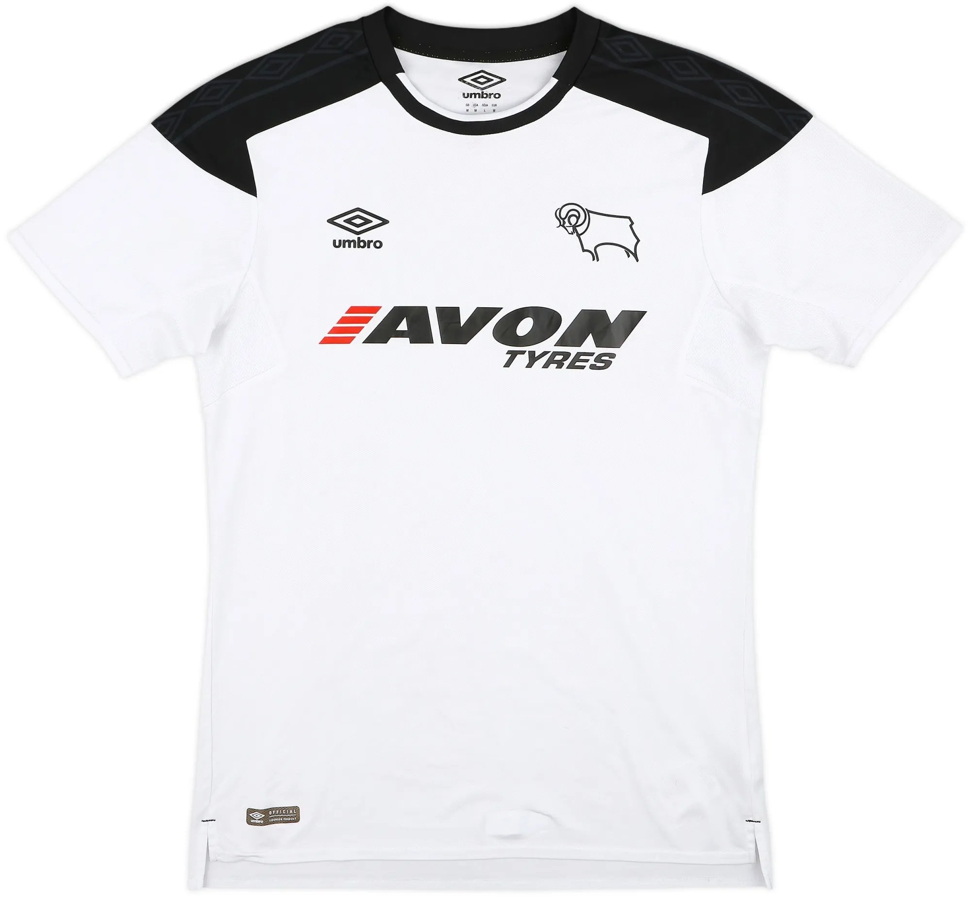 Umbro Derby County Mens SS Home Shirt 2017/18