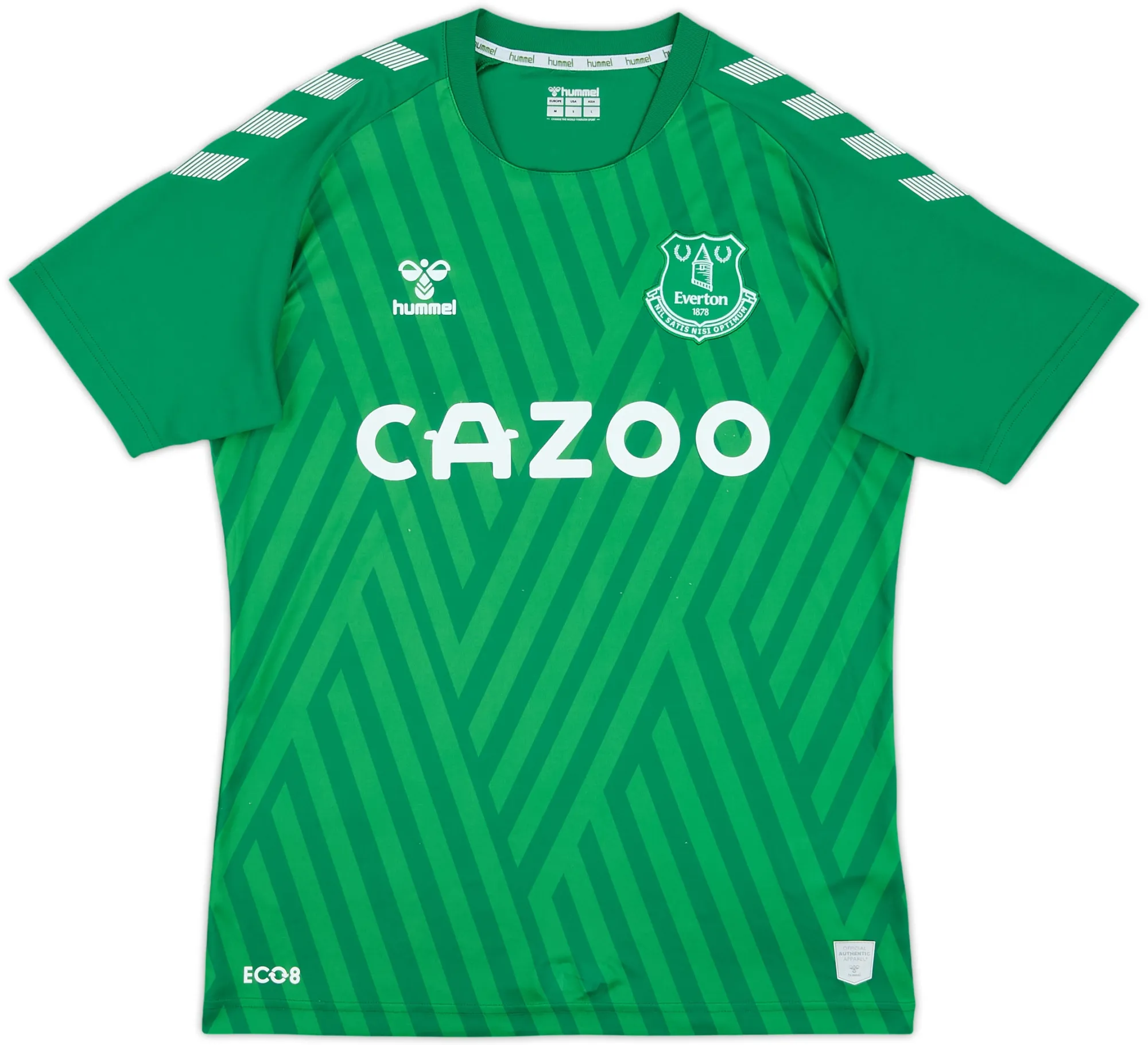 Hummel Everton Mens SS Goalkeeper Home Shirt 2021/22