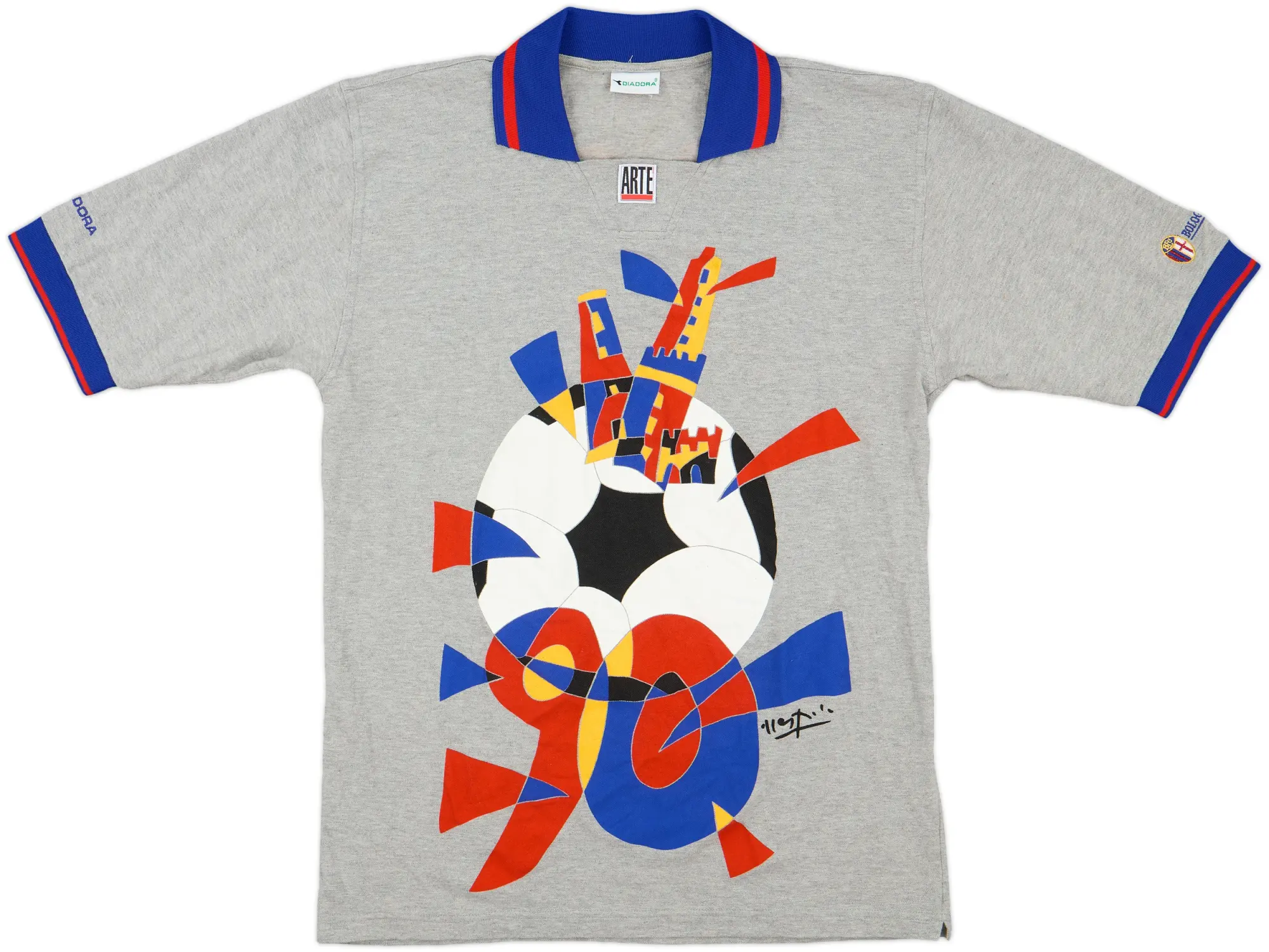 1996-00 Bologna Diadora 90th Anniversary Polo Shirt - 8/10 - (XL)