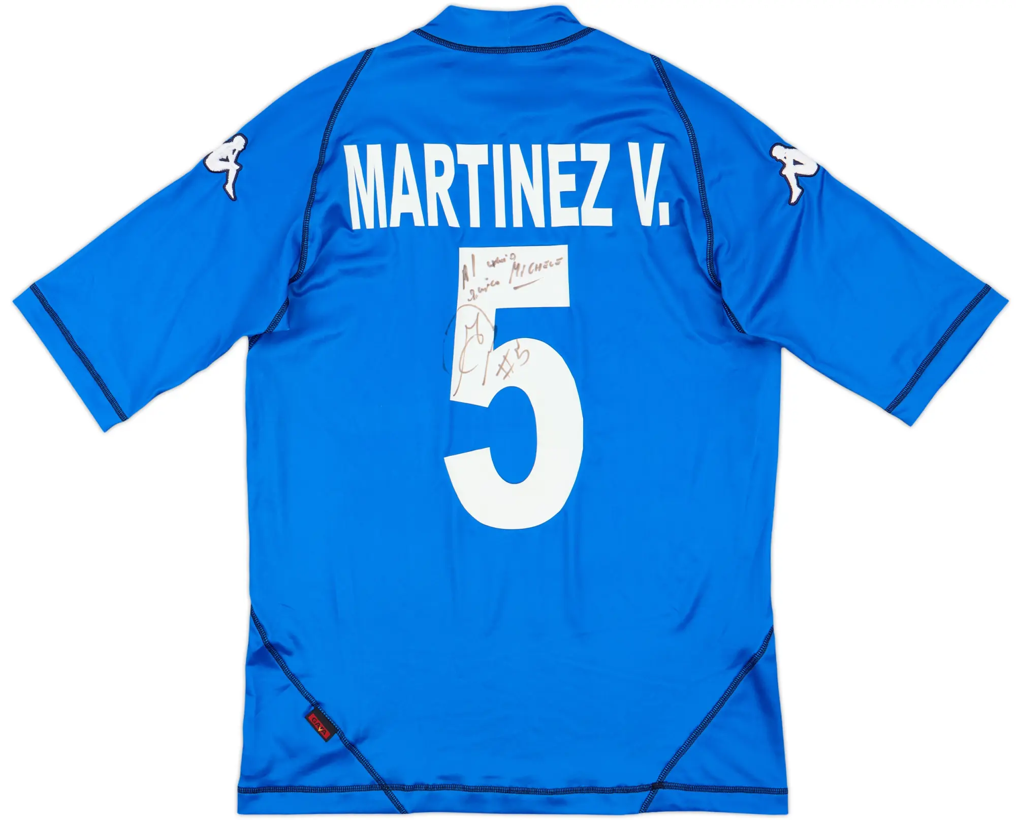 2003-04 Brescia Signed Home Shirt Martinez V. #5 - 8/10 - (L)