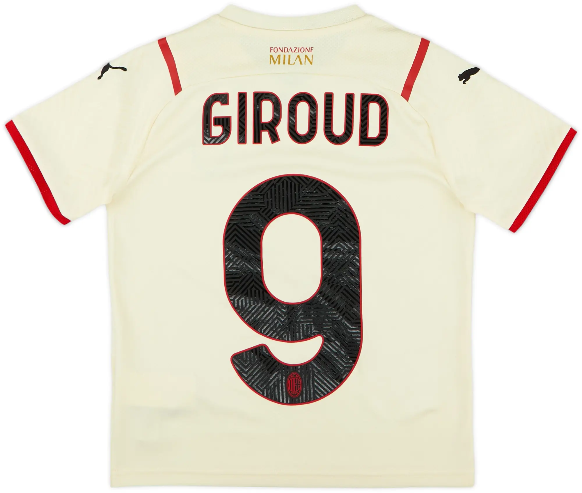 2021-22 AC Milan Away Shirt Giroud #9 - 10/10 - (S.Boys)