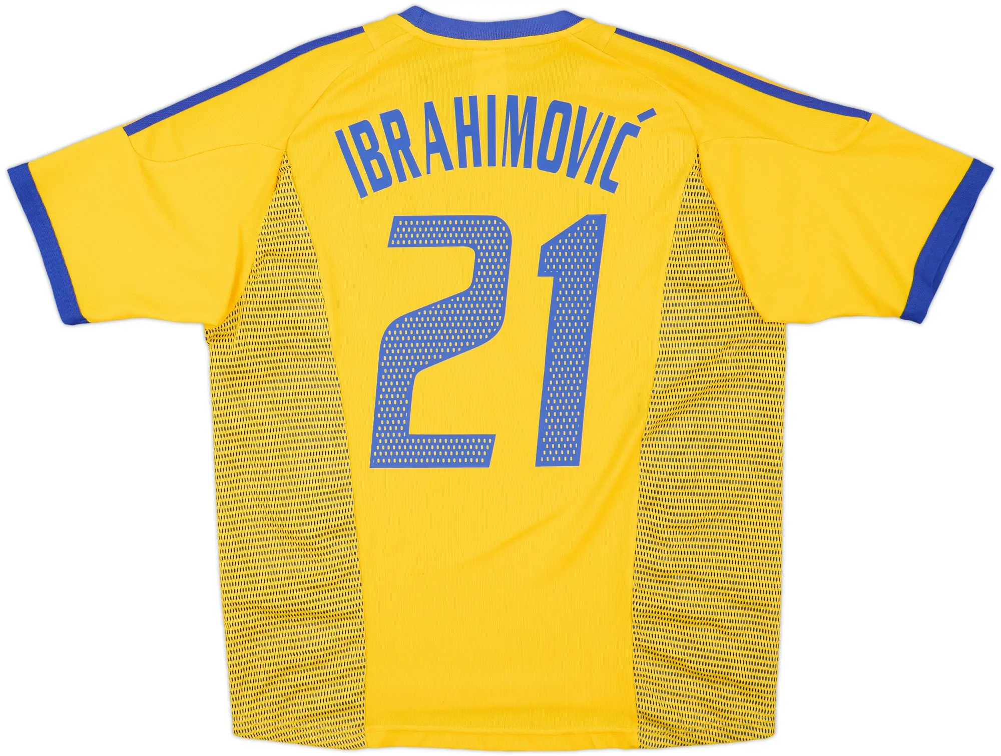 2002-03 Sweden Home Shirt Ibrahimovic #21 - 9/10 - (L)